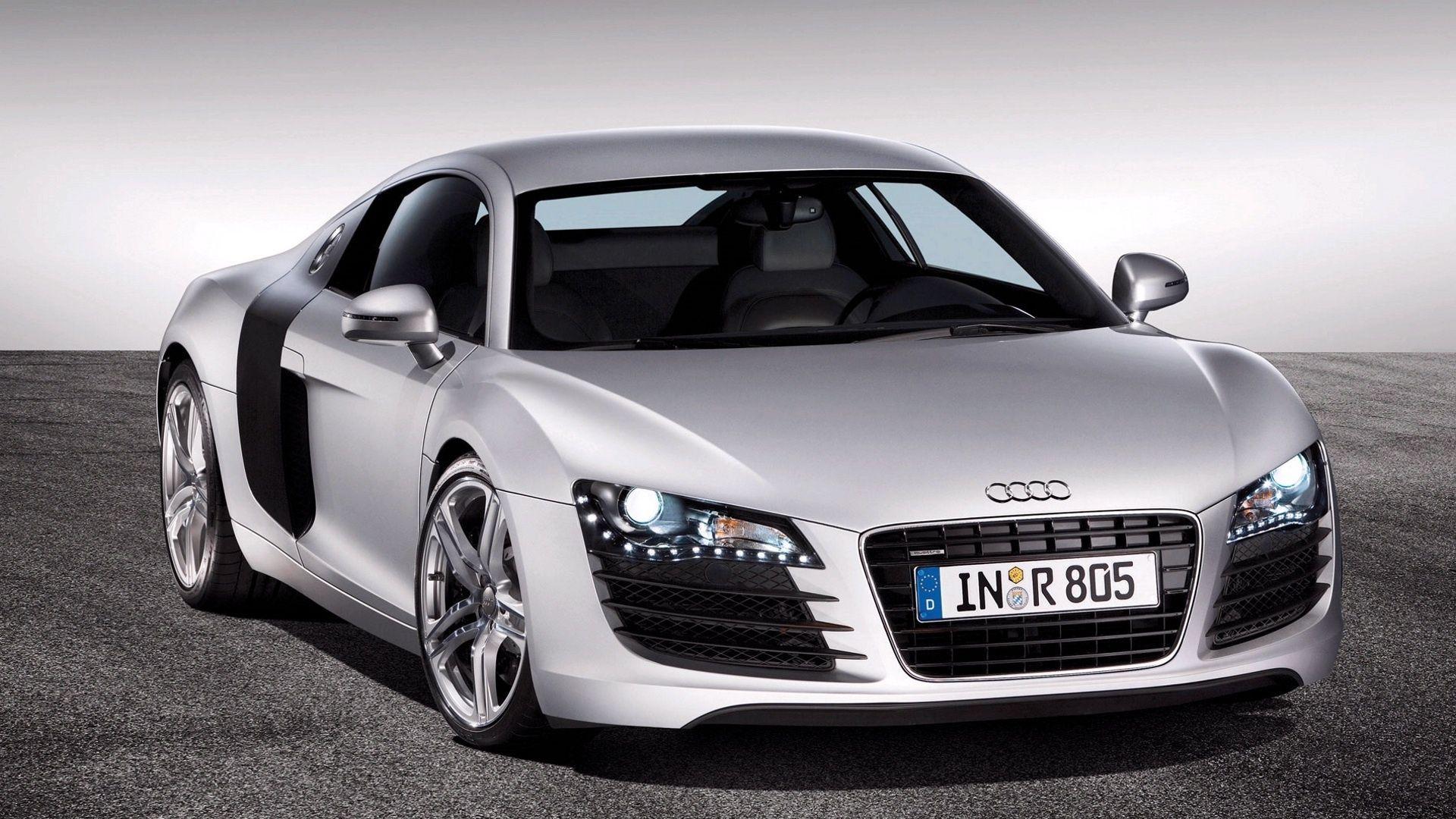 1920x1080 Silver Audi R8 desktop wallpaper 1910