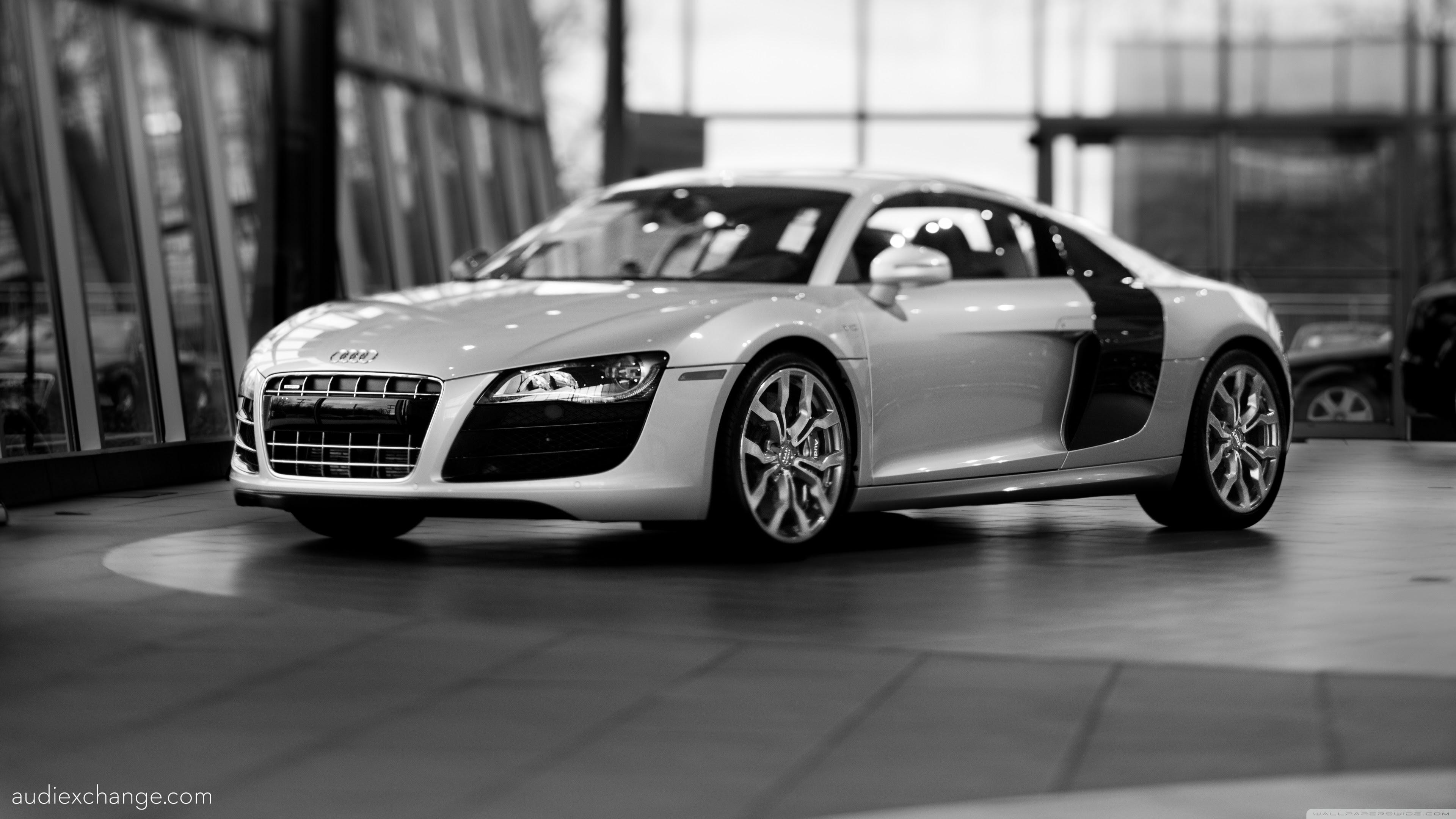 3840x2160 Audi Wallpaper Black And White Pics