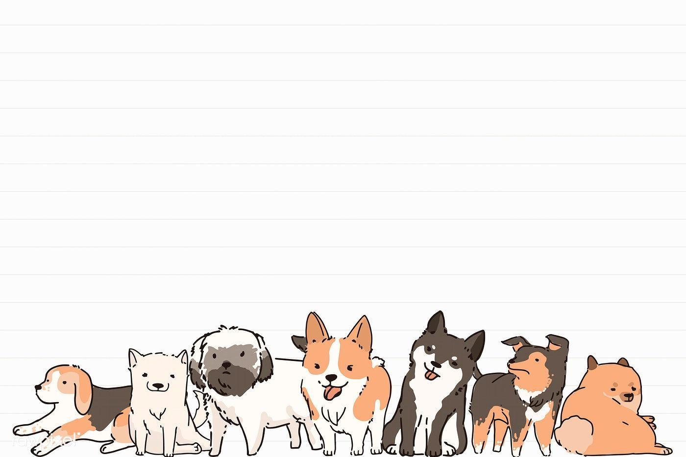 1400x933 Cute Cartoon Dogs And Cats Wallpaper