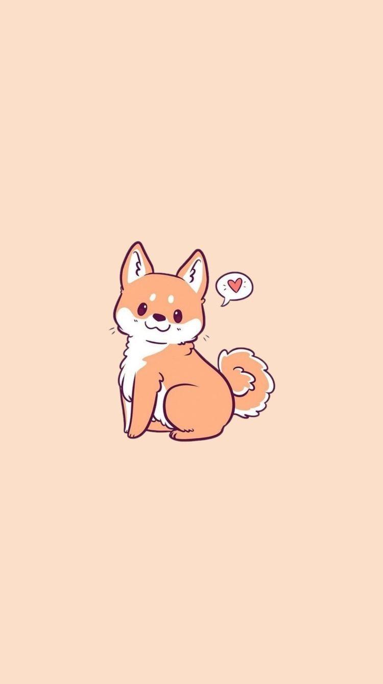 750x1339 Kawaii Dog Wallpaper