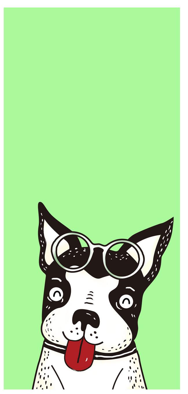 650x1361 Cartoon Dog Mobile Wallpaper wallpaper background image free download