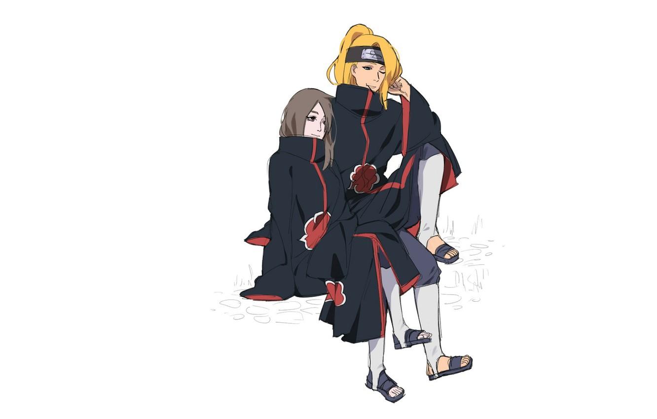 1332x850 Wallpaper girl, Naruto, Naruto, Deidara image for desktop, section сёнэн