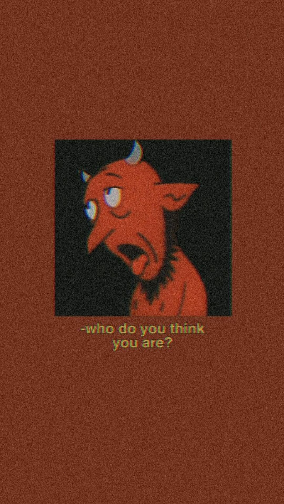 1080x1919 Free download wallpaper devil aesthetic red drawn retro (2021)