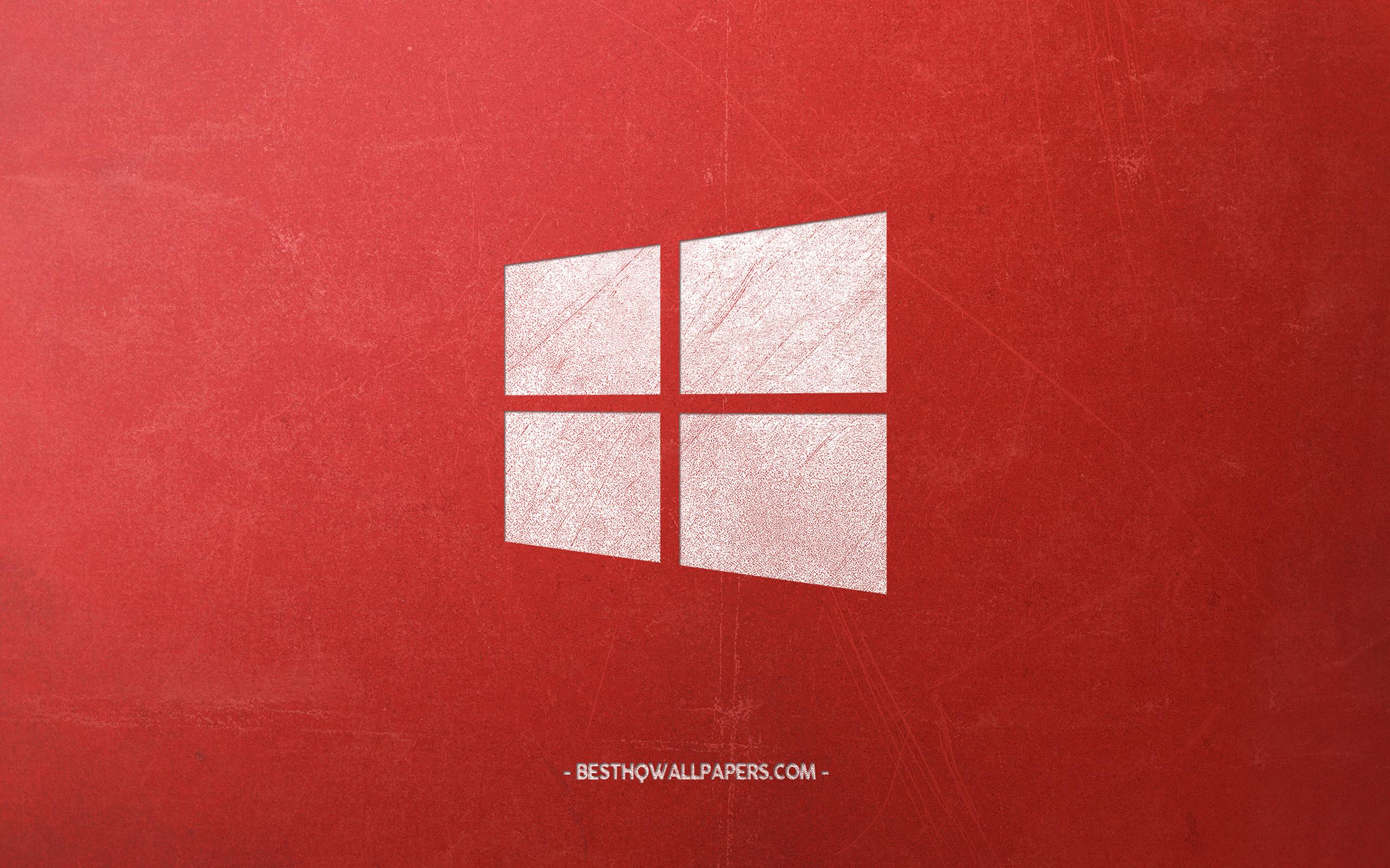 2560x1600 Download wallpaper Windows emblem, retro art, red retro background, creative retro Windows emblem, retro style, W10 logo, Windows for desktop with resolution 2560x1600. High Quality HD picture wallpaper