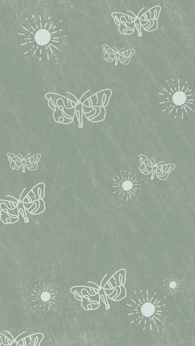 675x1200 Sage Green Aesthetic Wallpaper