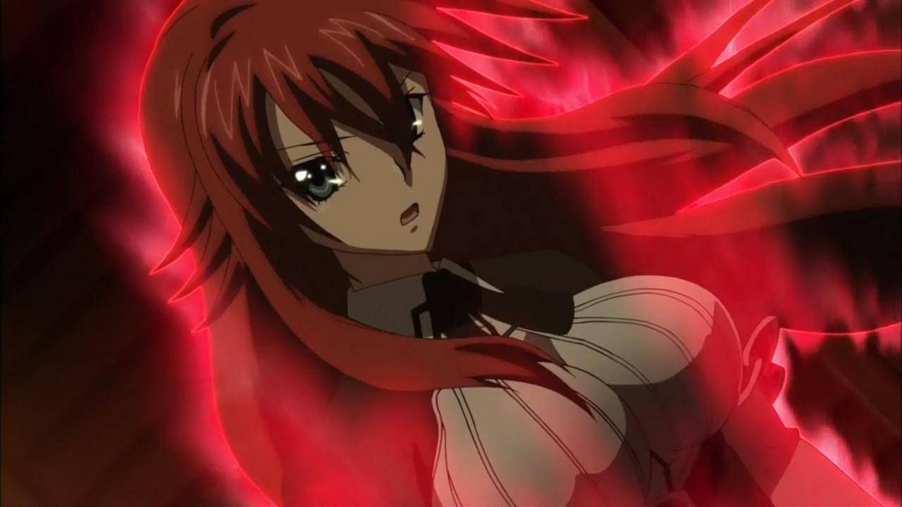 1280x720 rias gremory wallpaper, cartoon, red, anime, cg artwork, mouth, animation, red hair, fictional character, long hair, brown hair
