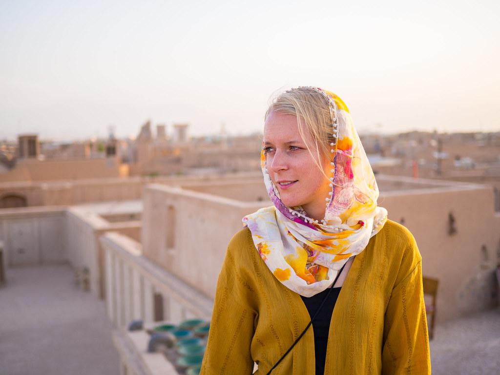 1024x768 Rooftops of Yazd, Iran. Originally settled 5000 years ago