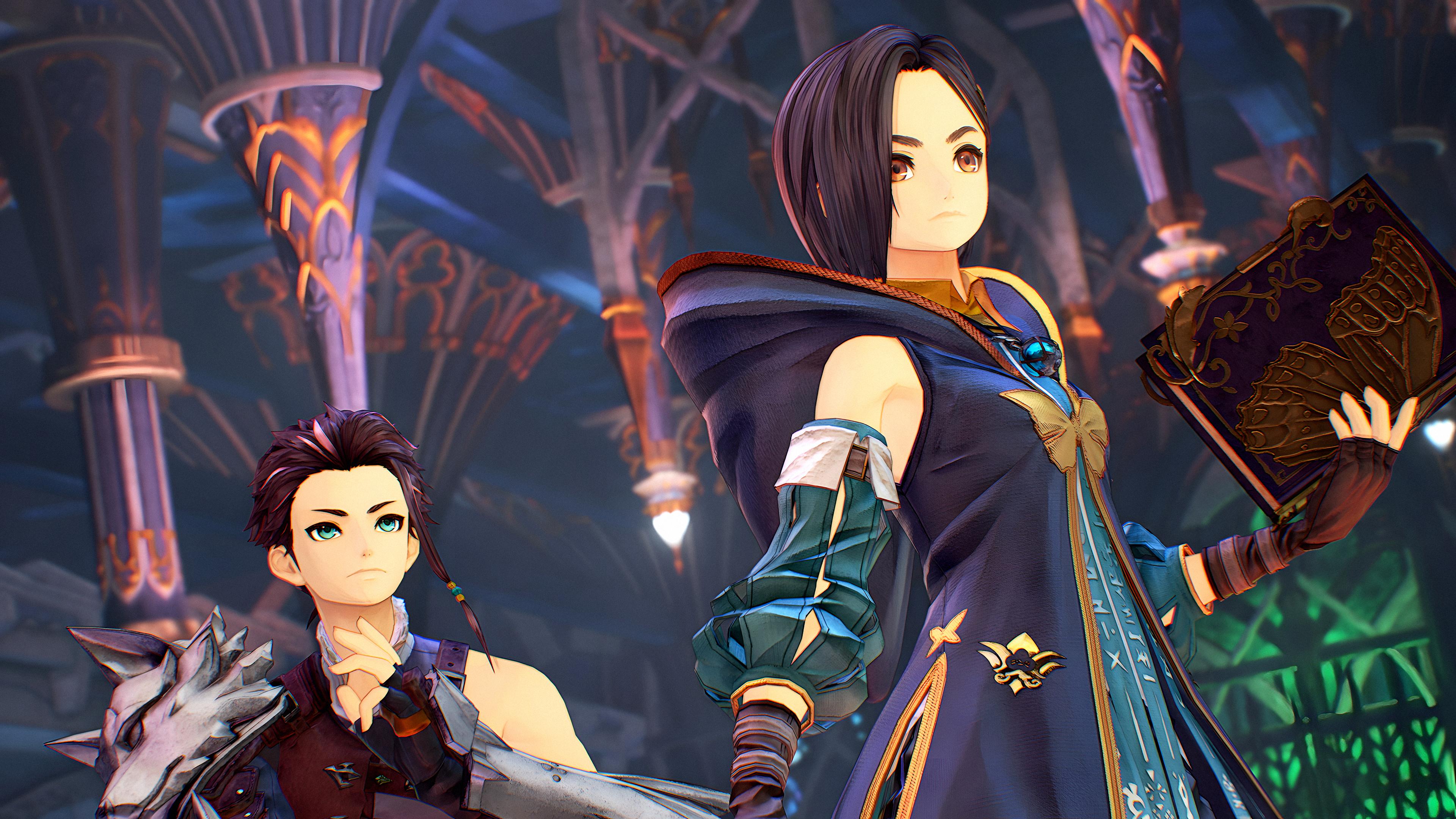 3840x2160 Tales Of Arise 4K BANDAi NAMCO Entertainment Law Tales Of Arise Rinwell Tales Of Arise Men Women Vid Wallpaper:3840x2160