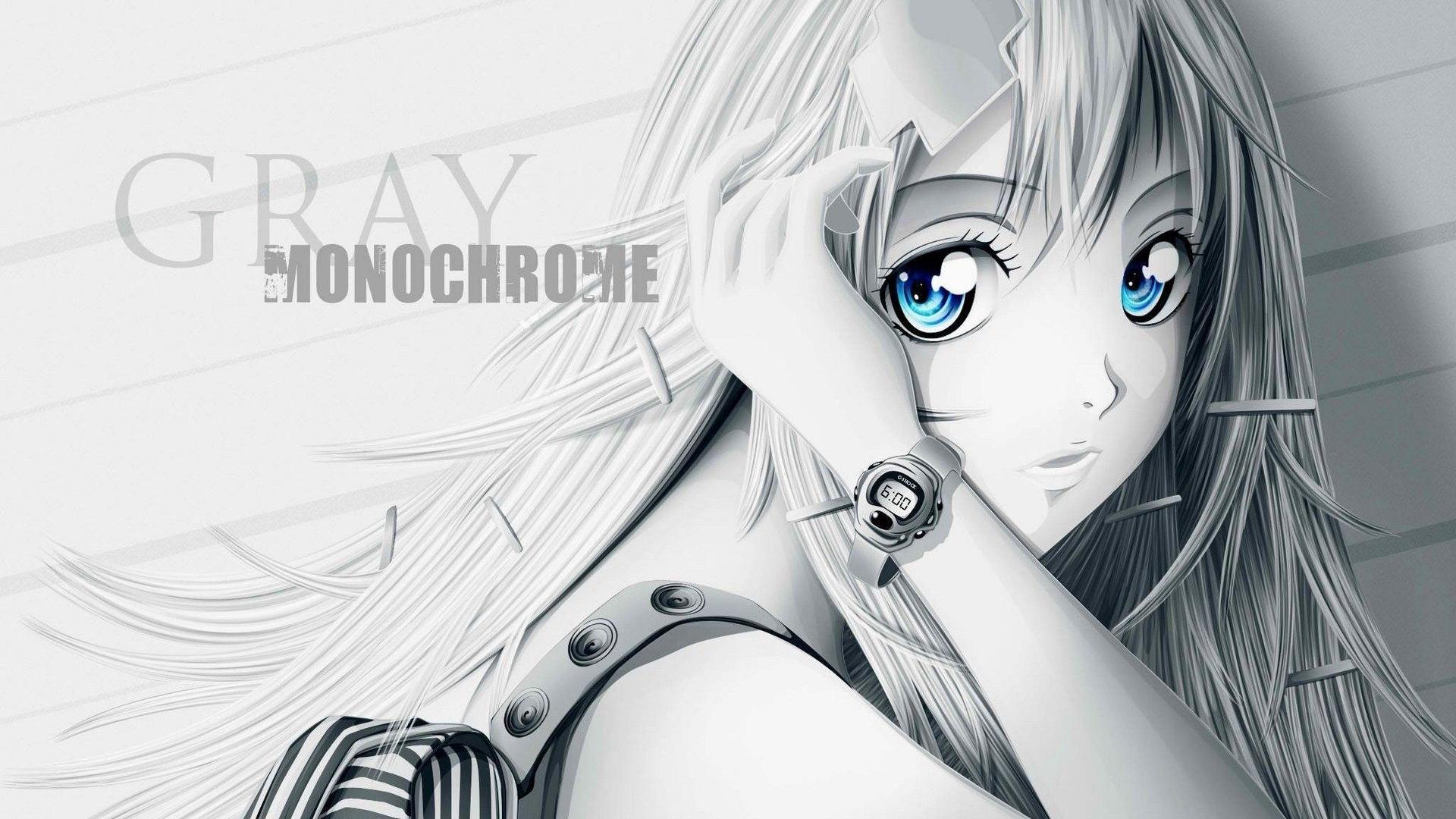 1920x1080 Gray Monochrome. Awesome anime, Android wallpaper anime, HD anime wallpaper