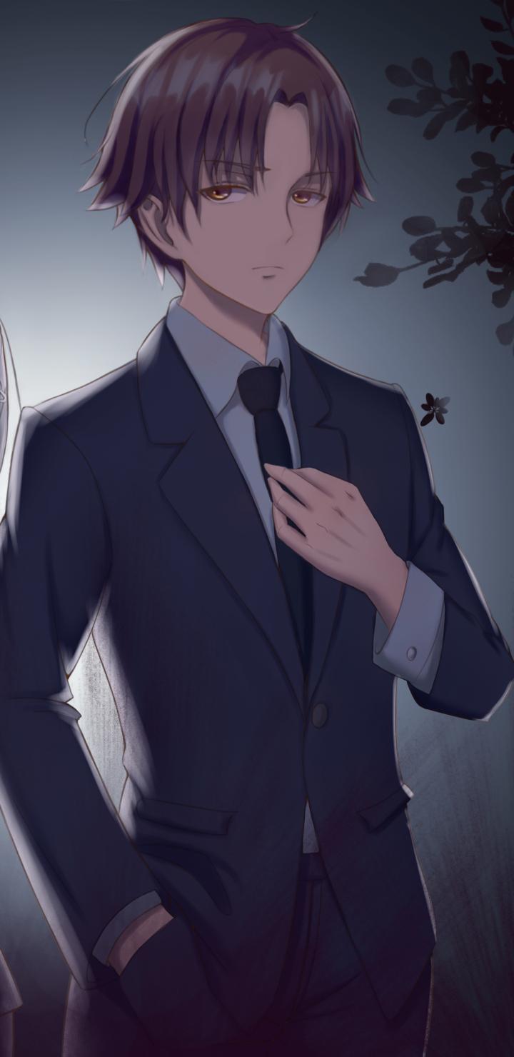 Handsome Anime guy Wearing the suit 18746680 Vector Art at Vecteezy