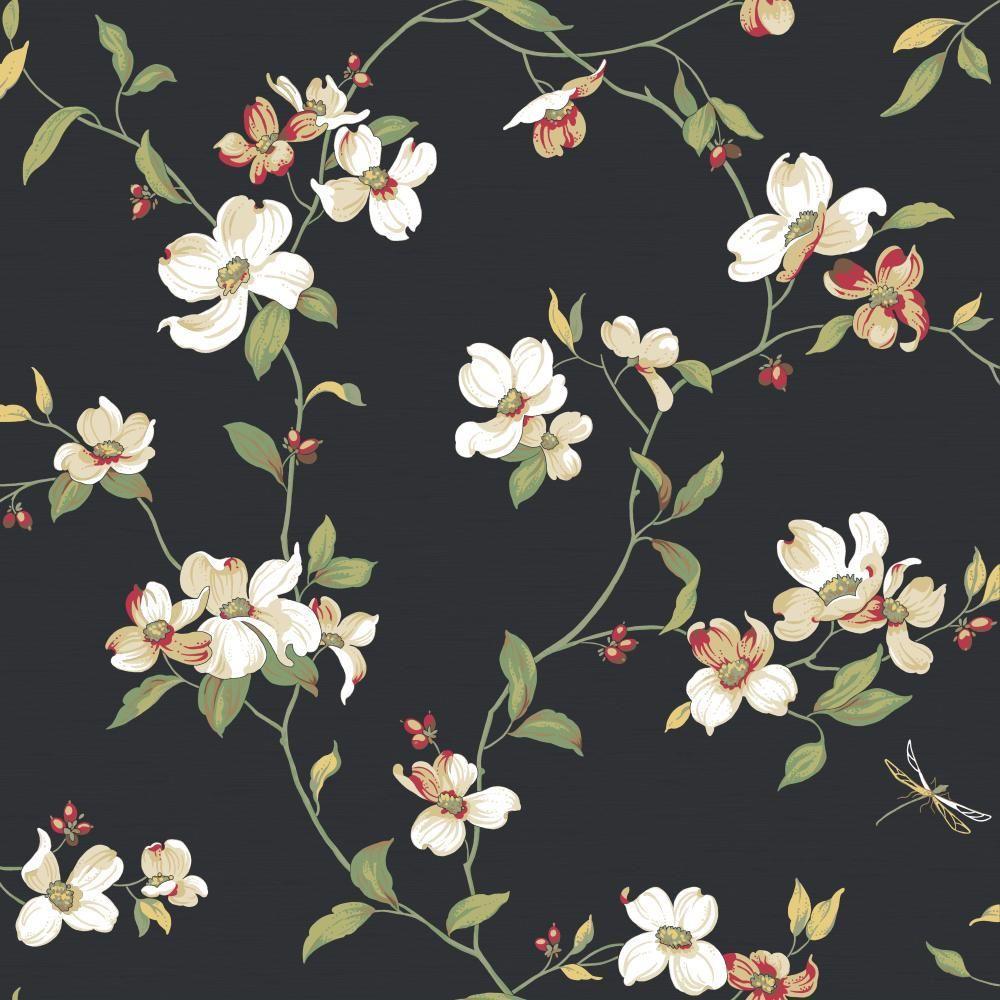 1000x1000 York Wallcoverings Dogwood Paper Strippable Roll (Covers 56 sq. ft.)-GE9550 Home Depot