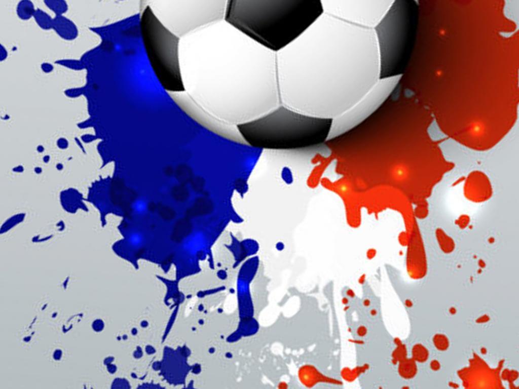 1024x768 Soccer Wallpaper with Abstract France Flag Colors Wallpaper. Wallpaper Download. High Resolution Wallpaper