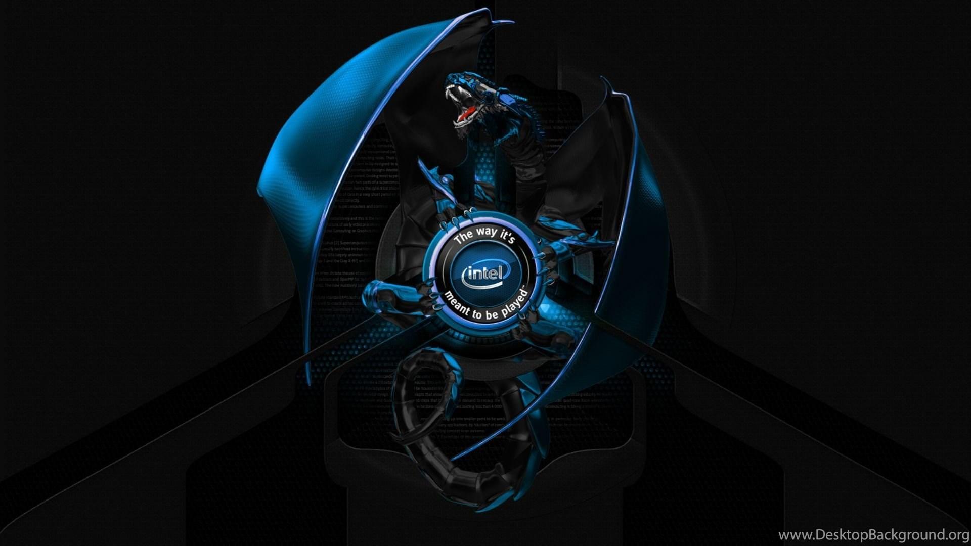 1920x1080 Intel 3D Dragon Wallpaper Desktop Background
