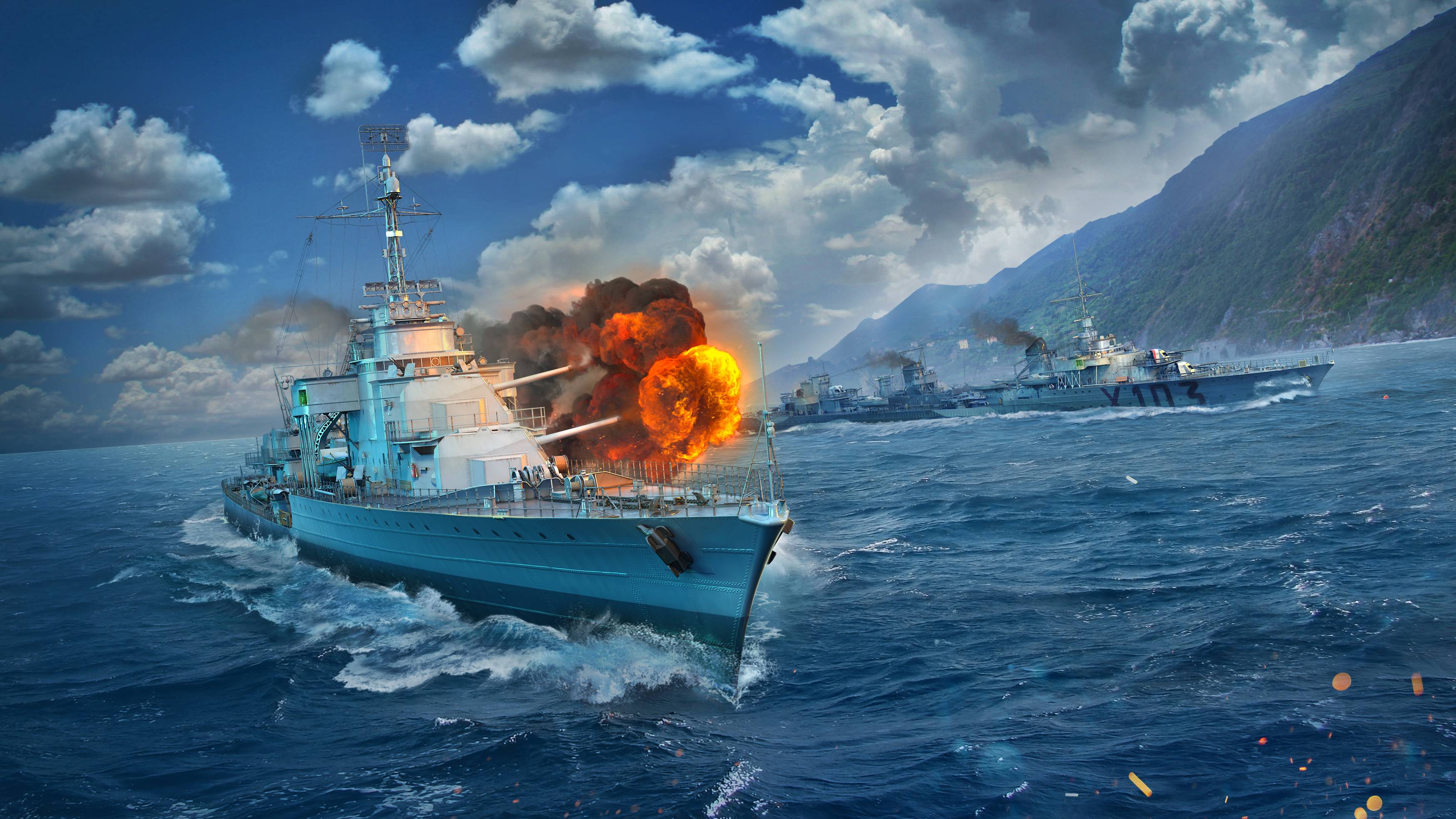 3500x1969 World of Warships Mogador Destroyer iPhone XS MAX Wallpaper, HD Games 4K Wallpaper, Image, Photo and Background