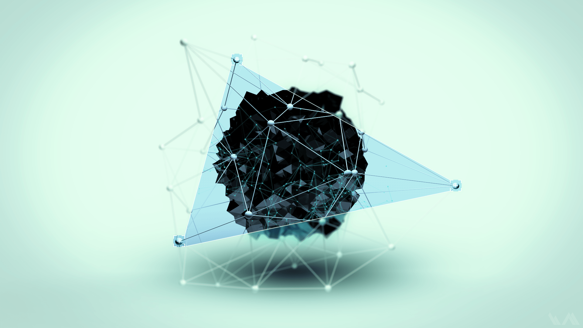 1920x1080 #simple background, #geometry, #abstract, #digital art, wallpaper. Mocah HD Wallpaper