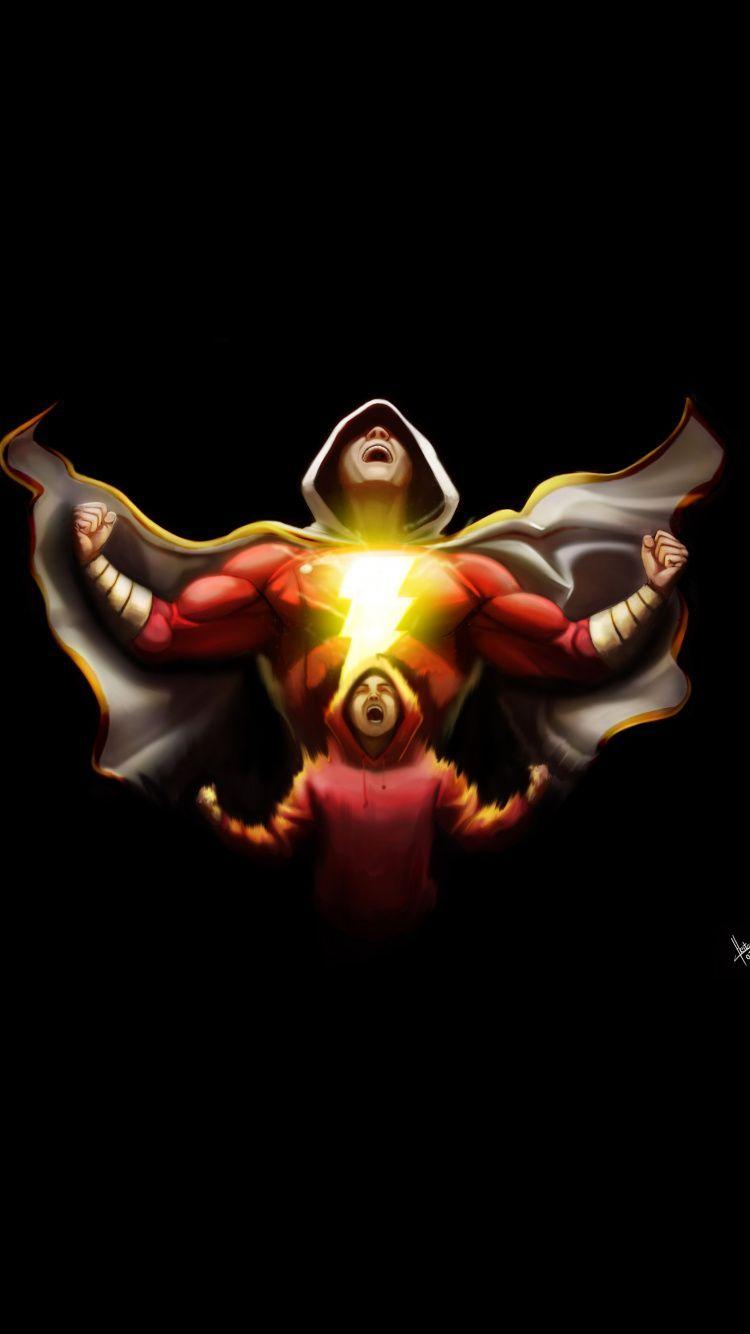 750x1334 Shazam DC Comics Wallpaper