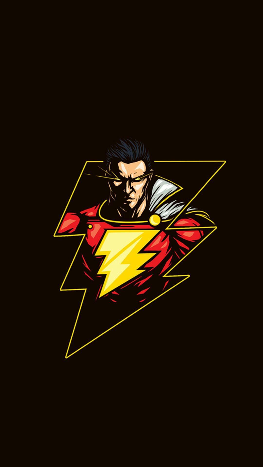 1080x1920 Shazam - Quadro super herois, Shazan, Desenho herois
