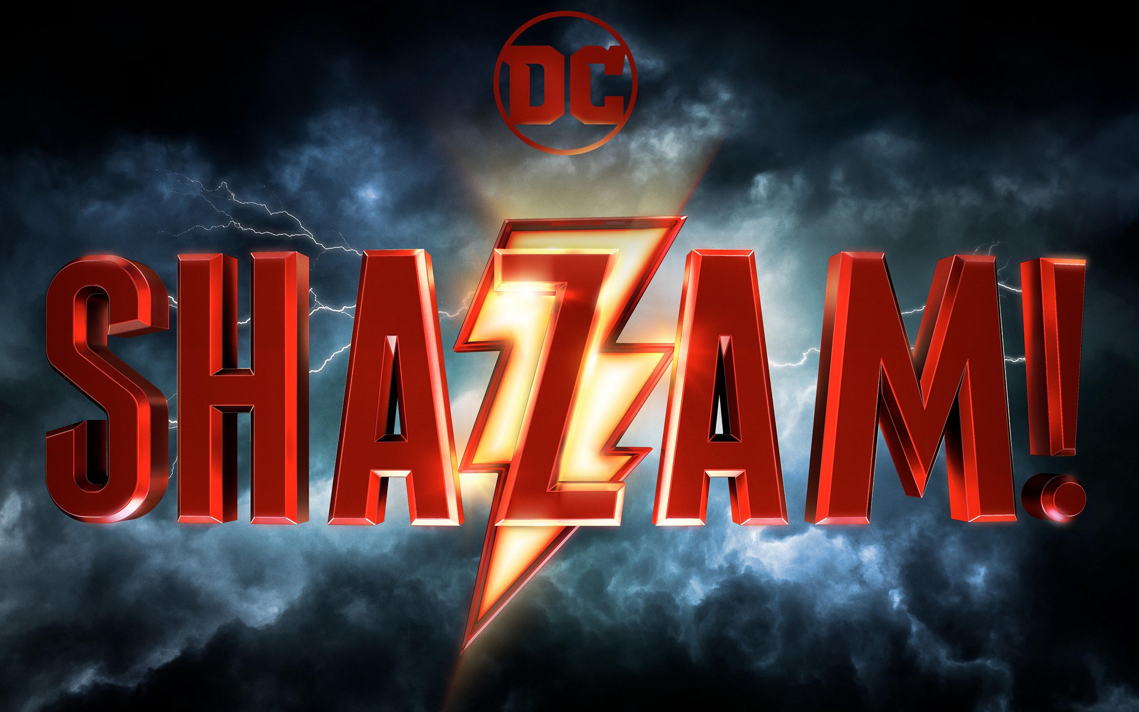3840x2400 Shazam 2019 DC Logo 4K Wallpaper