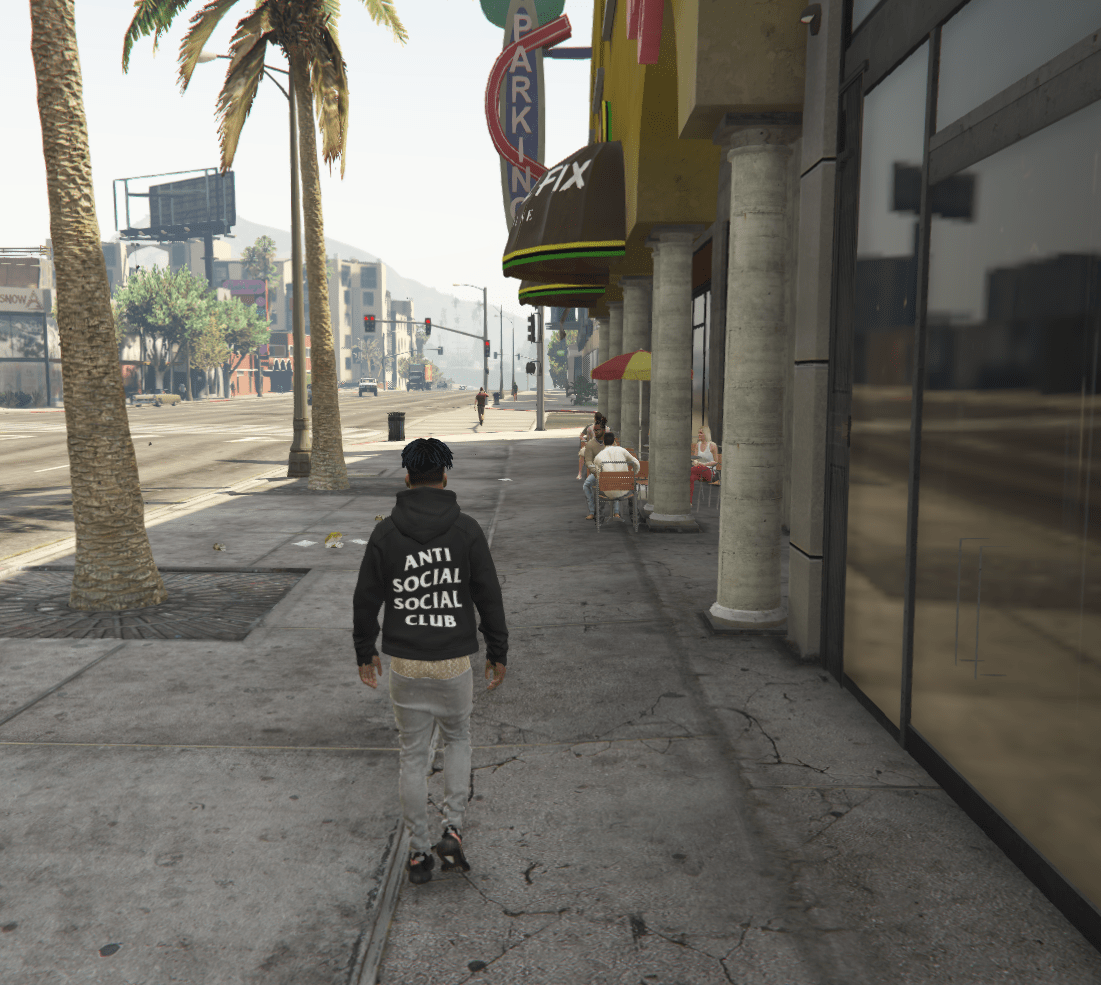1101x985 ASSC (Anti Social Social Club) Black Hoodie