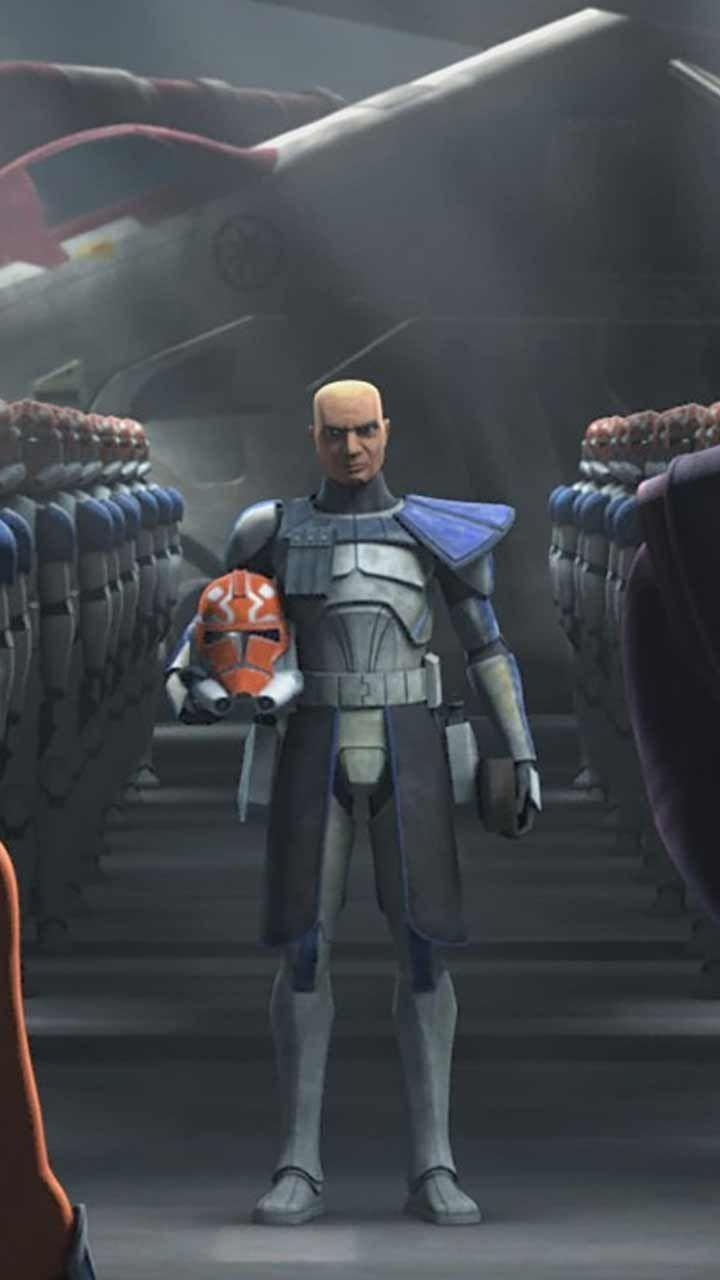 720x1280 The Clone Wars wallpaper HD phone background season 7 Star Wars logo art Poster on iPhone android. Star wars background, Clone wars, Star wars artwork