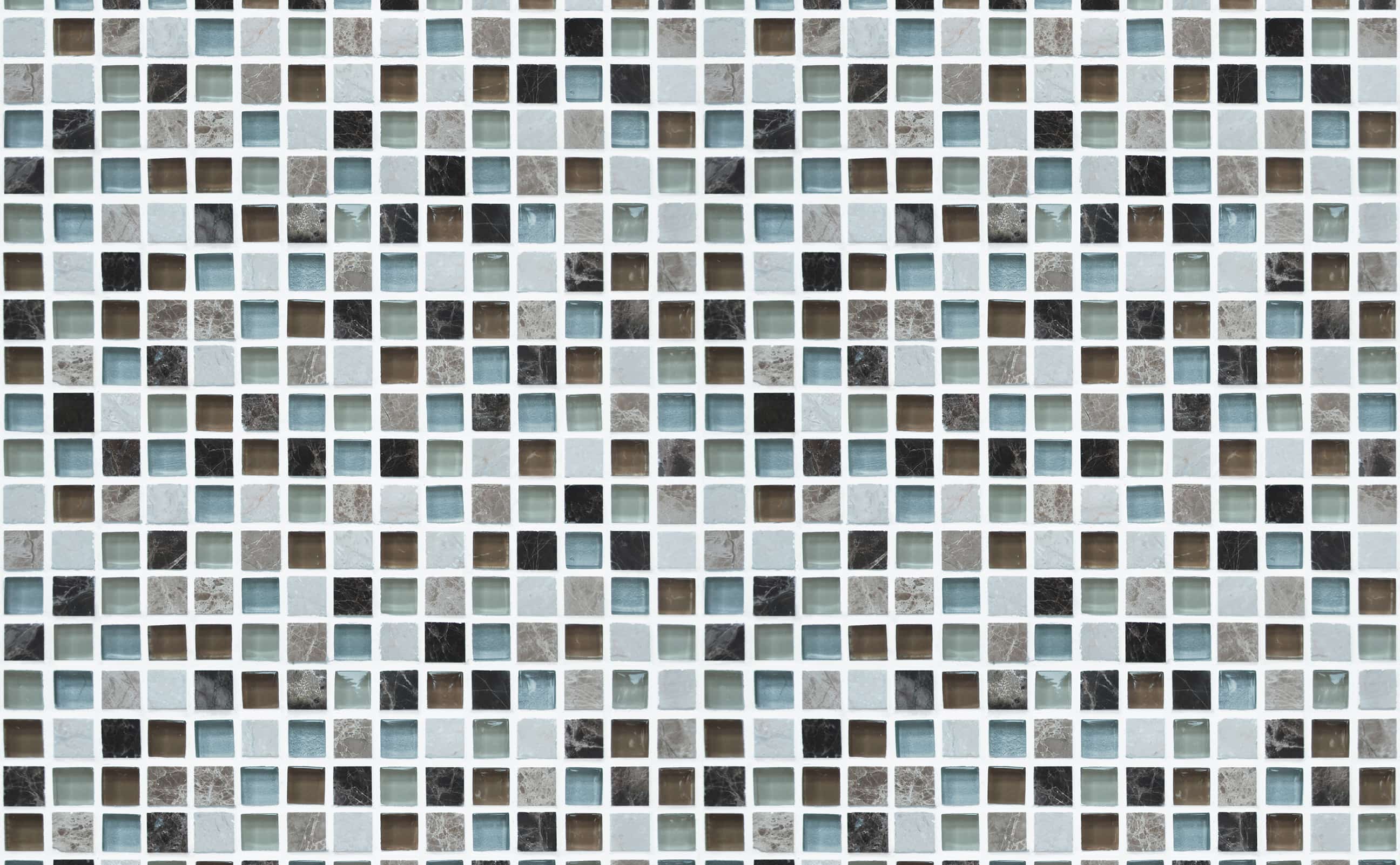 2592x1602 Brown Black and Green Cut Glass and Marble Tile Pattern Wallpaper for Walls