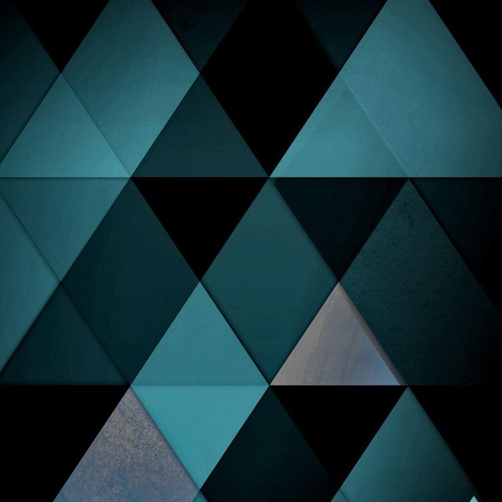 1024x1024 Mosaic Triangles iPad Wallpaper Free Download