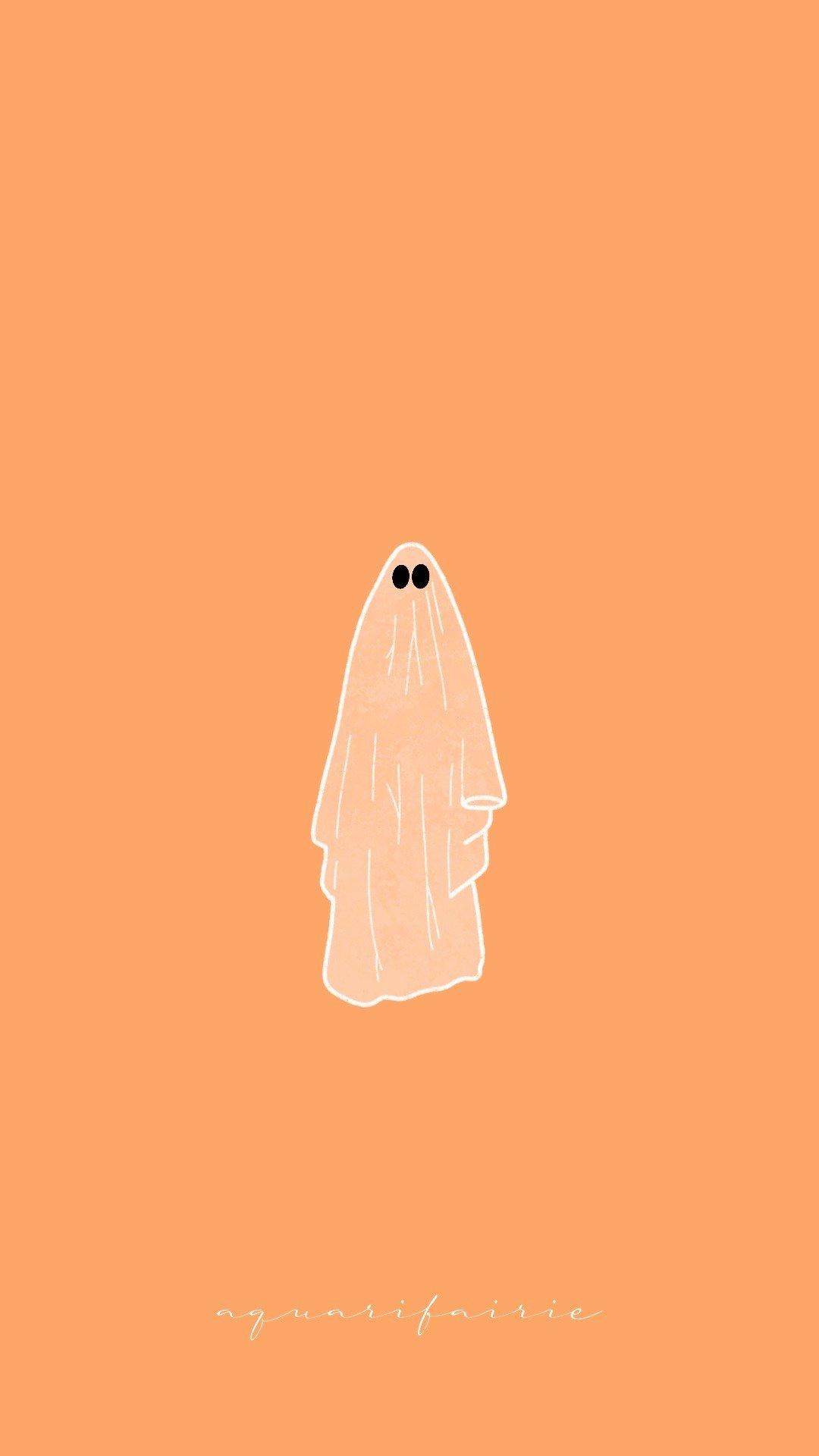 1080x1920 Halloween Ghost Aesthetic Wallpaper