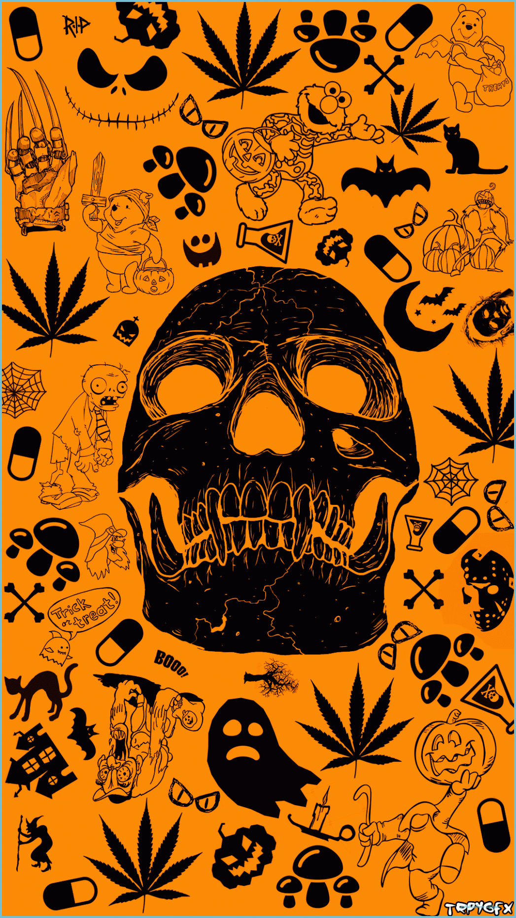 1047x1862 Aesthetic Halloween Image On High Quality Wallpaper On Snowman Halloween Wallpaper