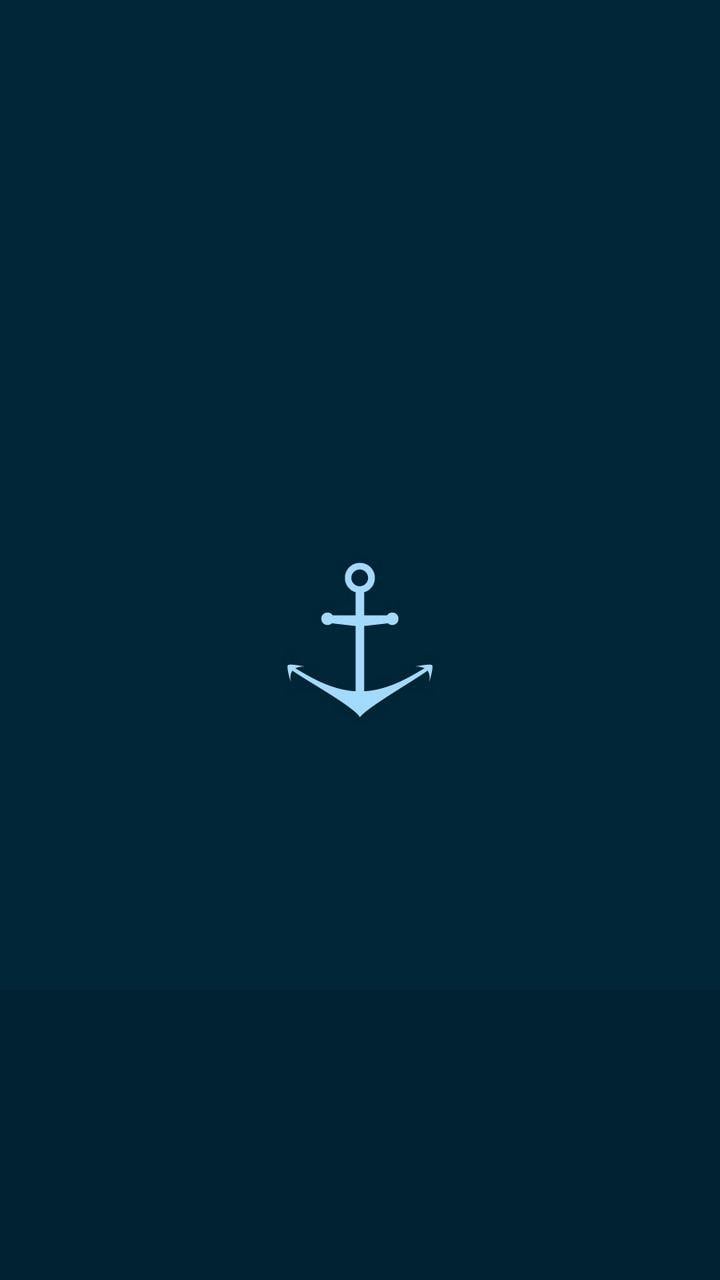 720x1280 Download wallpaper 720x1280 anchor, drawing, vector, dark samsung