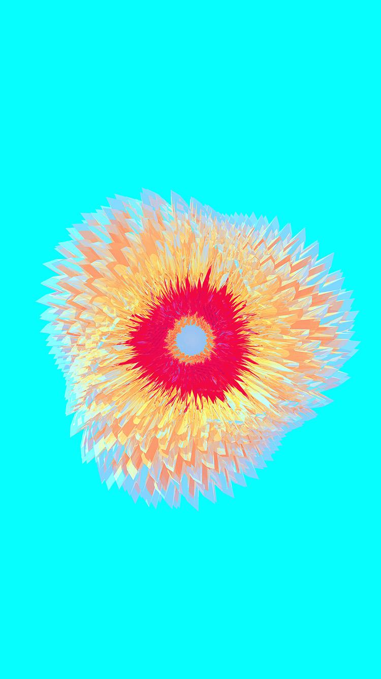 750x1334 Seed Facets Blue Art Pattern Wallpaper