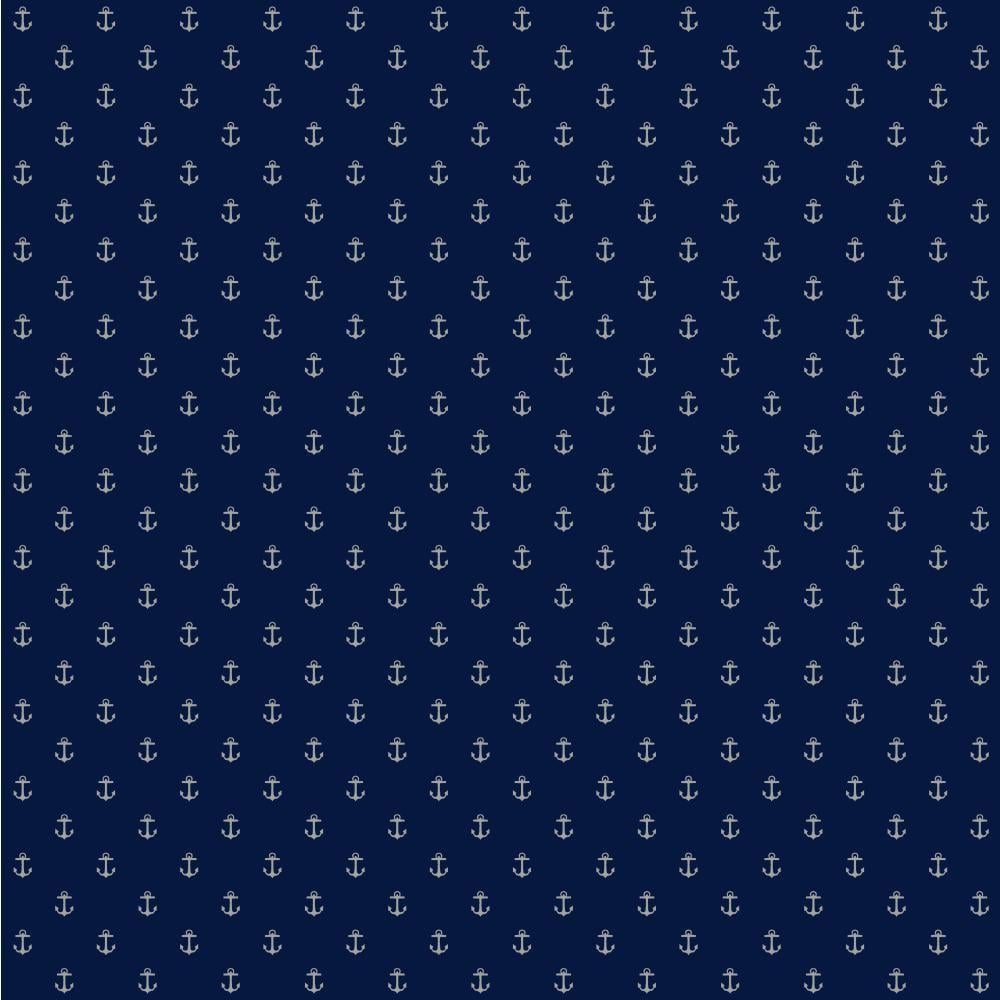 1000x1000 York Wallcoverings Nautical Living Anchor Spot Wallpaper NY4963