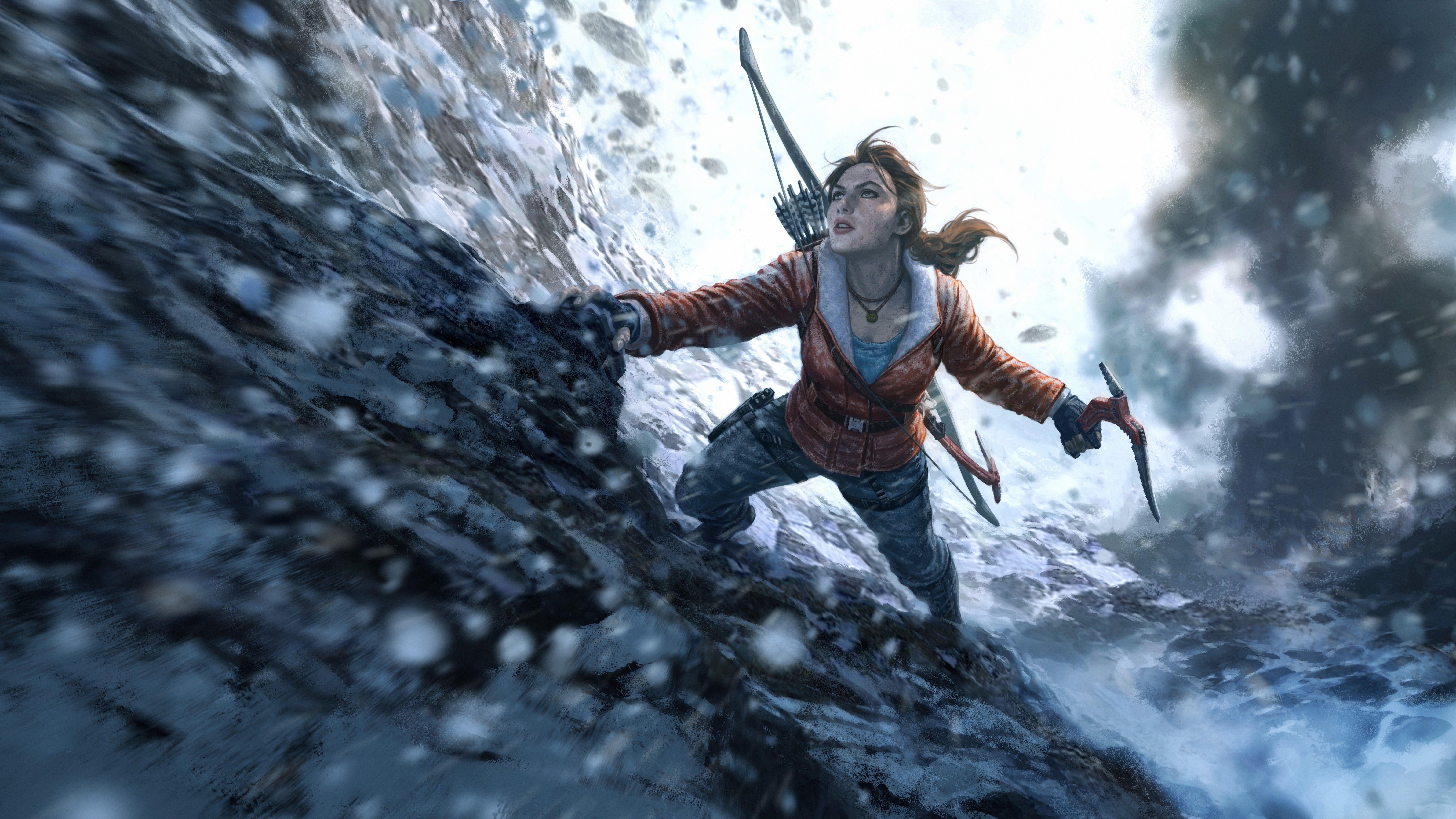 Hình nền 7680x4320 Rise of the Tomb Raider UHD 8K
