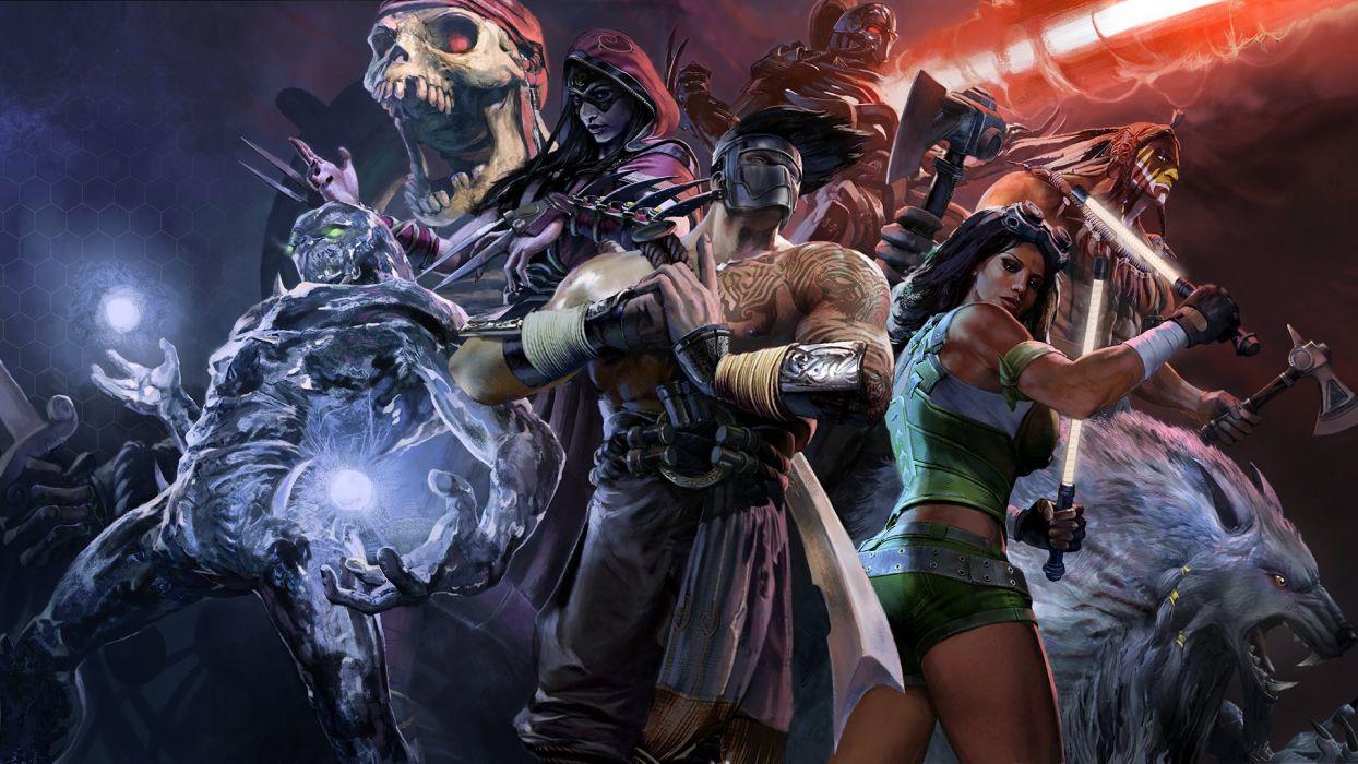 1244x700 KILLER INSTINCT Fighting Fantasy Action Warrior Sci Fi Arena Mmo Online Wallpaperx1080