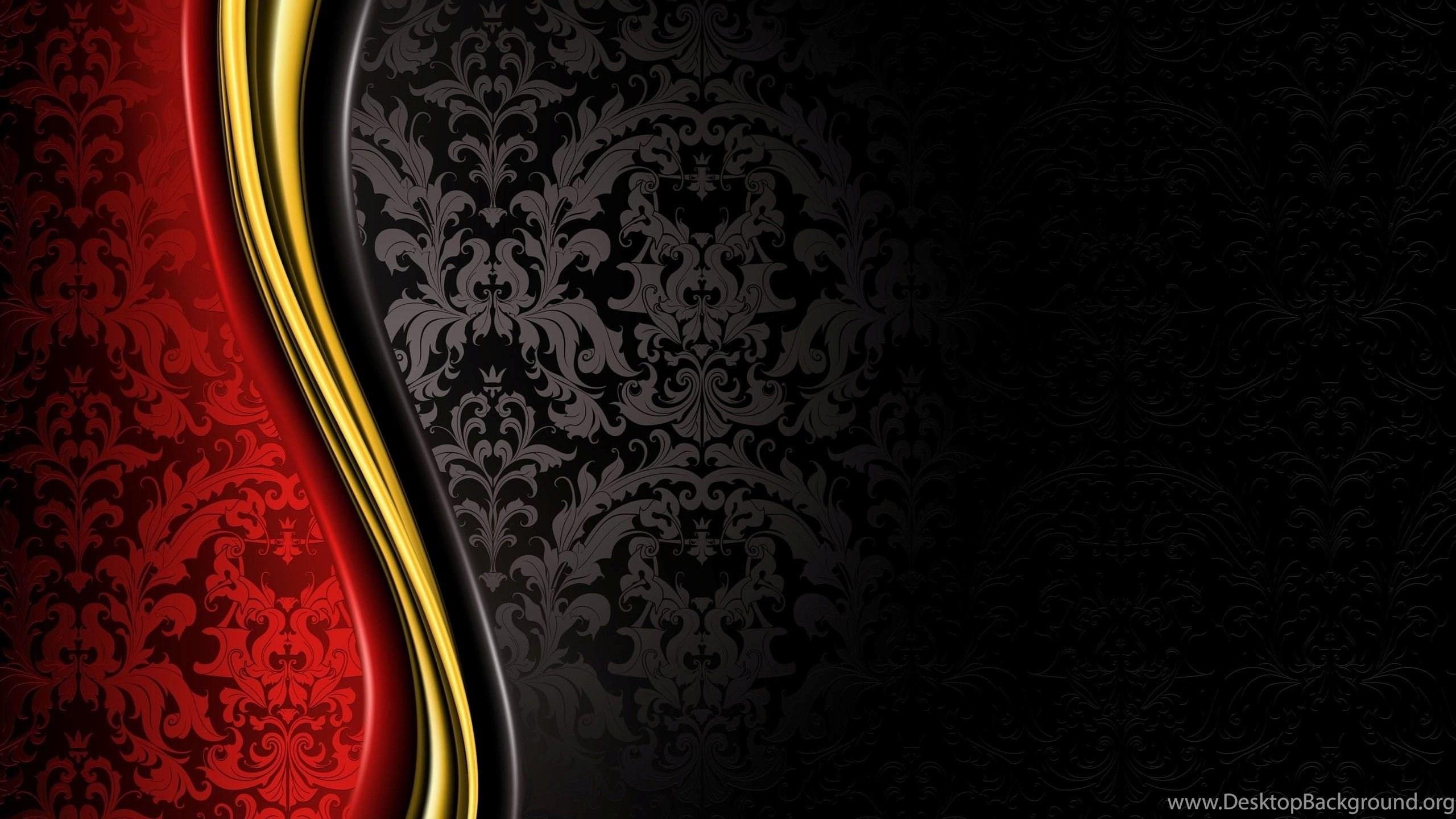2560x1440 Luxury, Royal, Grand, Black, Gold, Red, Abstract Wallpaper HD Desktop Background