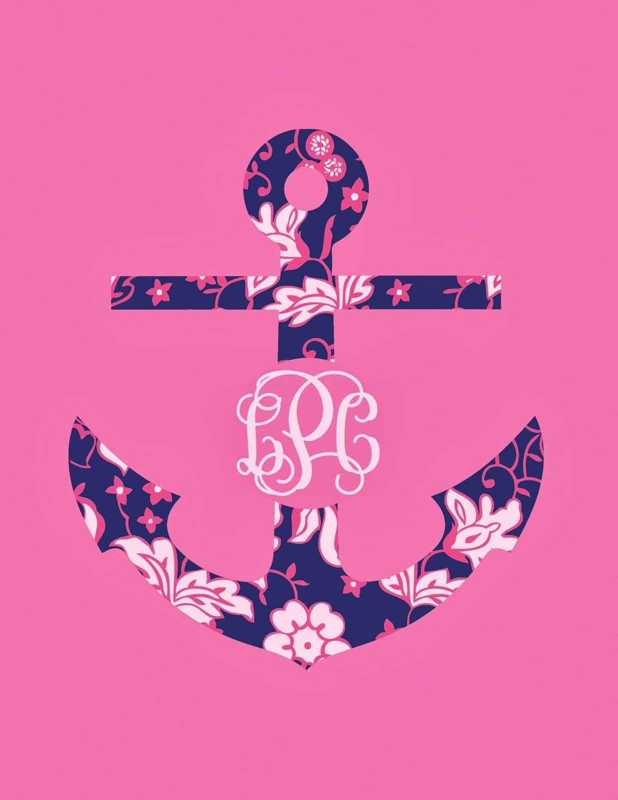 1237x1600 Girly Anchor Wallpaper