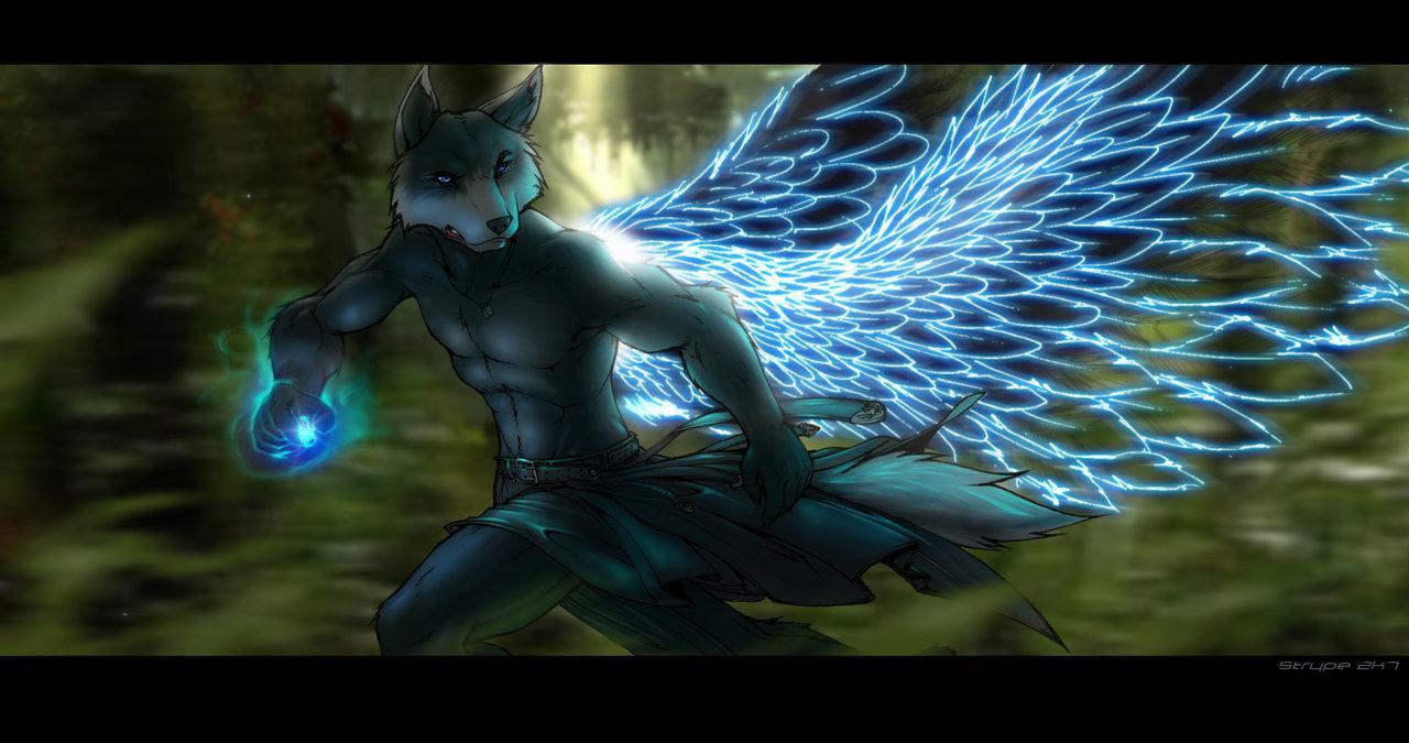 1280x675 Wolf With Wings Wallpaper