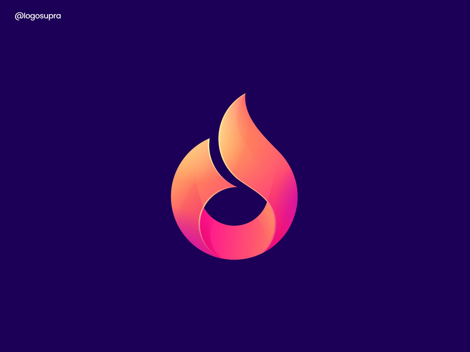 1600x1200 Flaming fox or Fire Fox? by Logo Supra on Dribbble