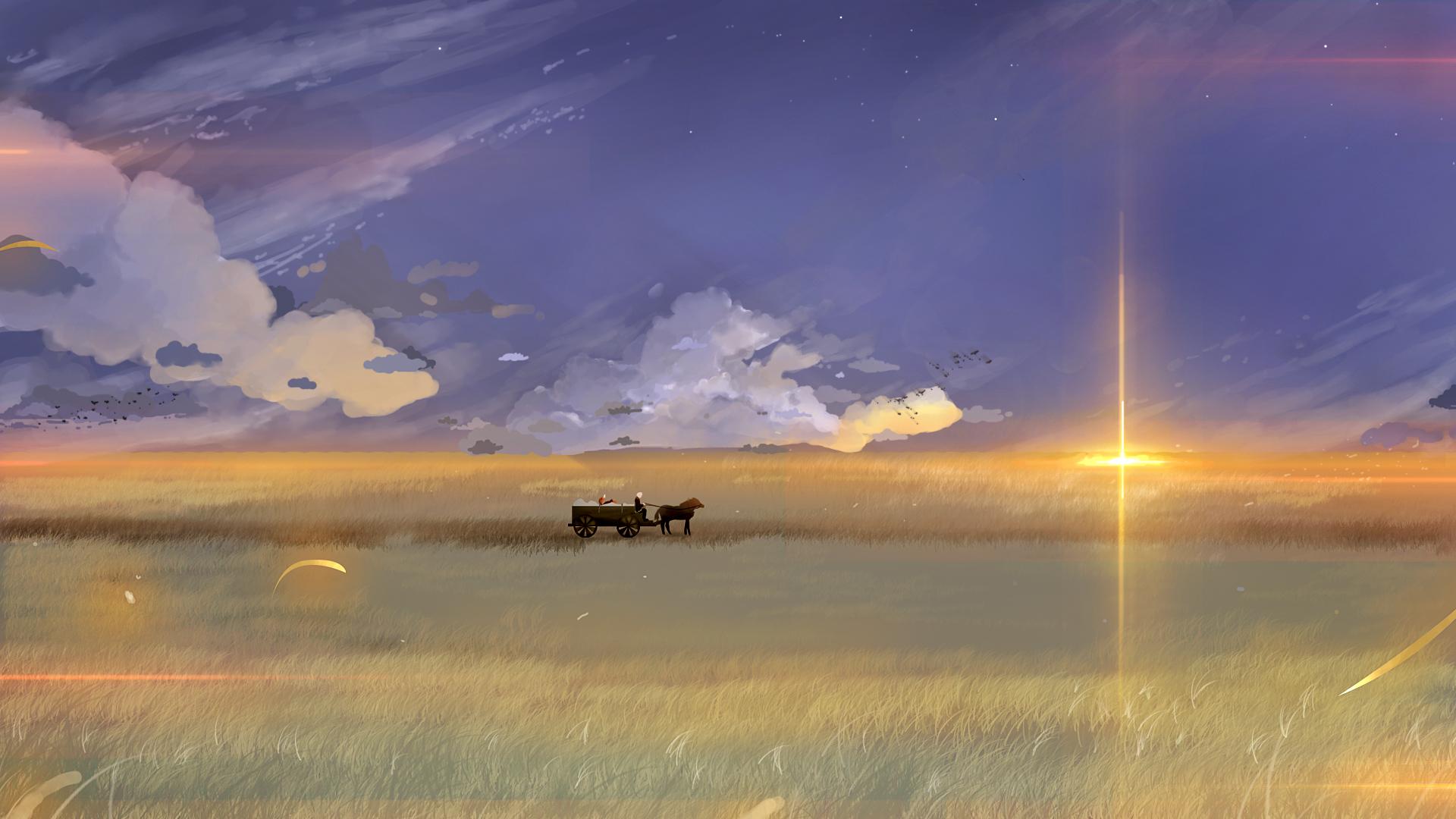 1920x1080 Spice and Wolf Wallpaper: Traveling