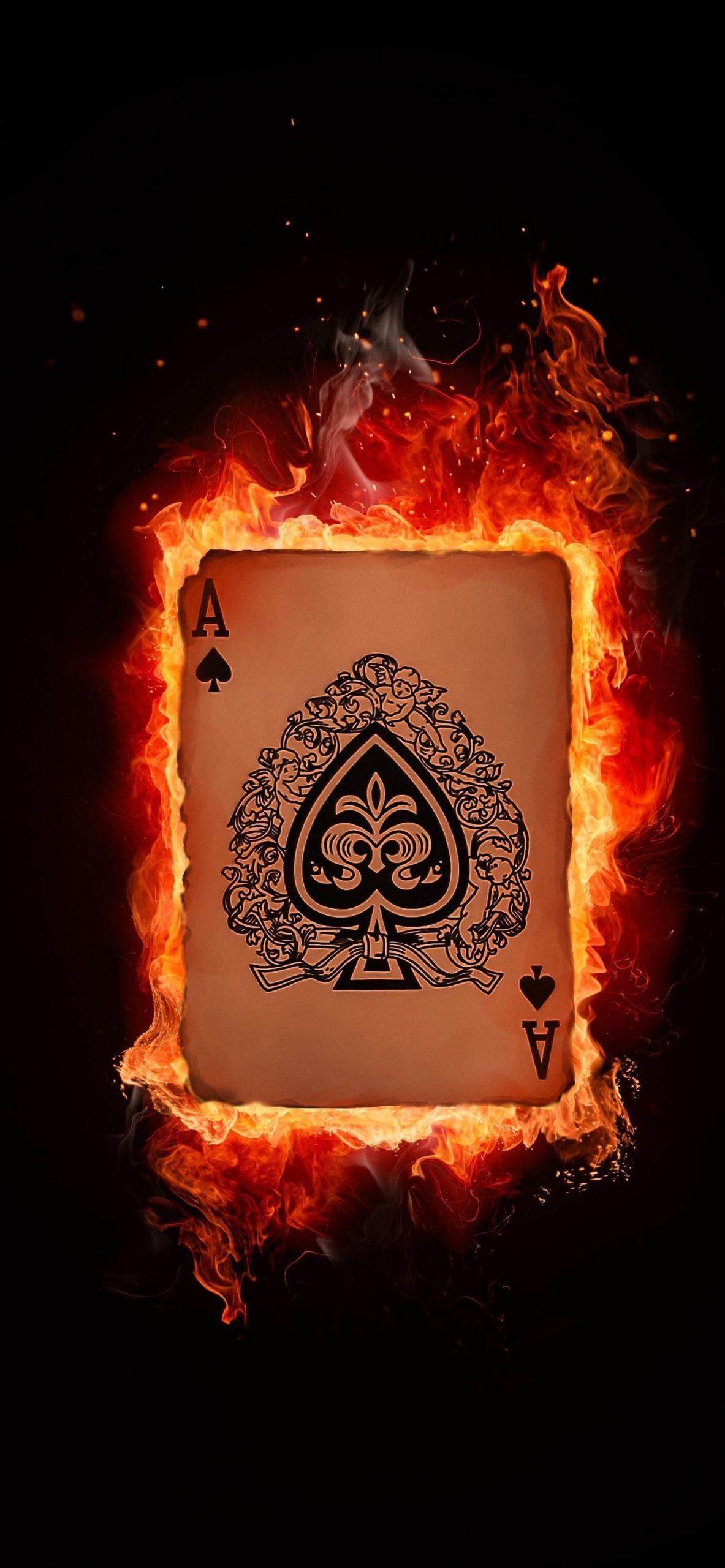 1183x2560 Ace of Spades Wallpaper For Tech