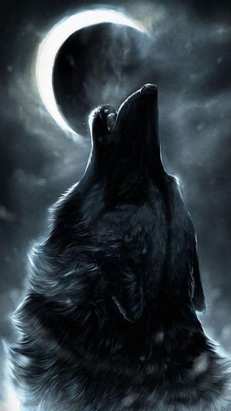 736x1308 Anime Wolf Wallpaper The Moon #katsuki #bakugoucosplay #bakugoukatsukicosplay. Wolf wallpaper, iPhone wallpaper epic, Animal wallpaper