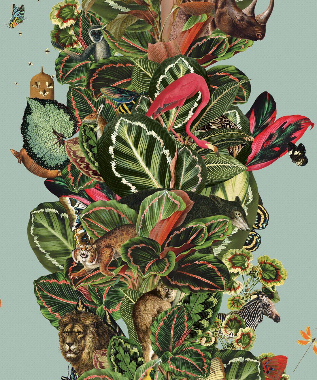 1100x1318 Viva Tropicana, (Two Rolls) Luxury Tropical Wallpaper