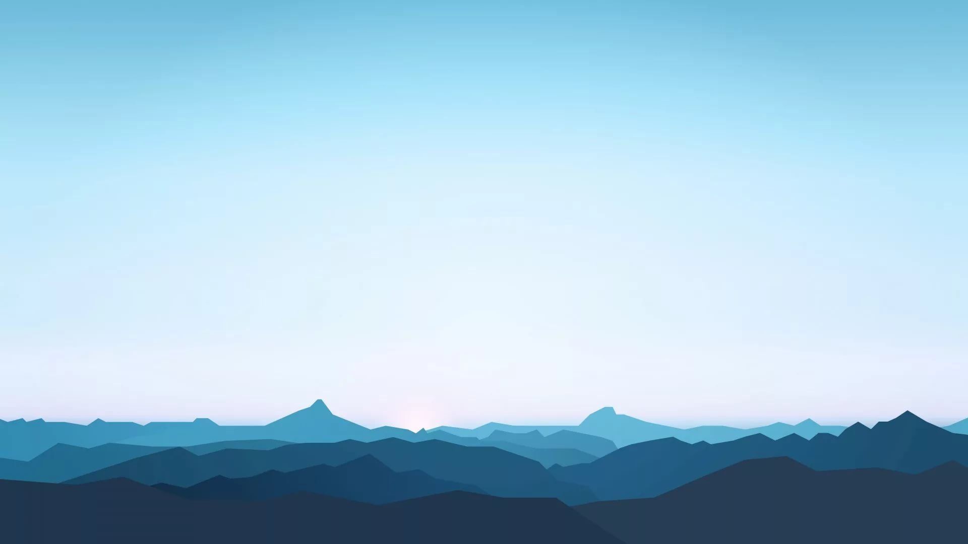 1920x1080 Minimalist Blue Wallpaper