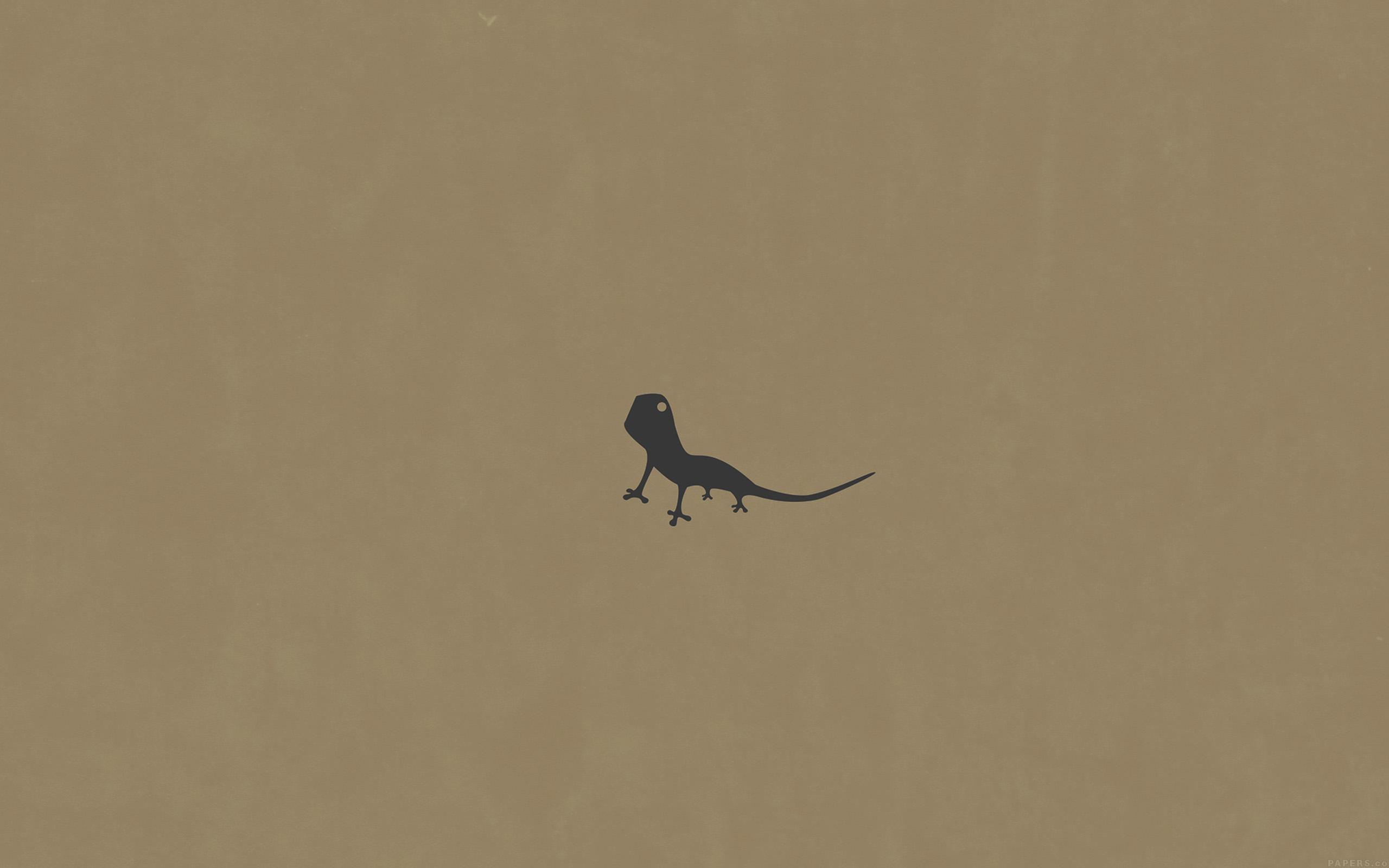 2560x1600 Lizard Brown Animal Minimal Simple Art Wallpaper