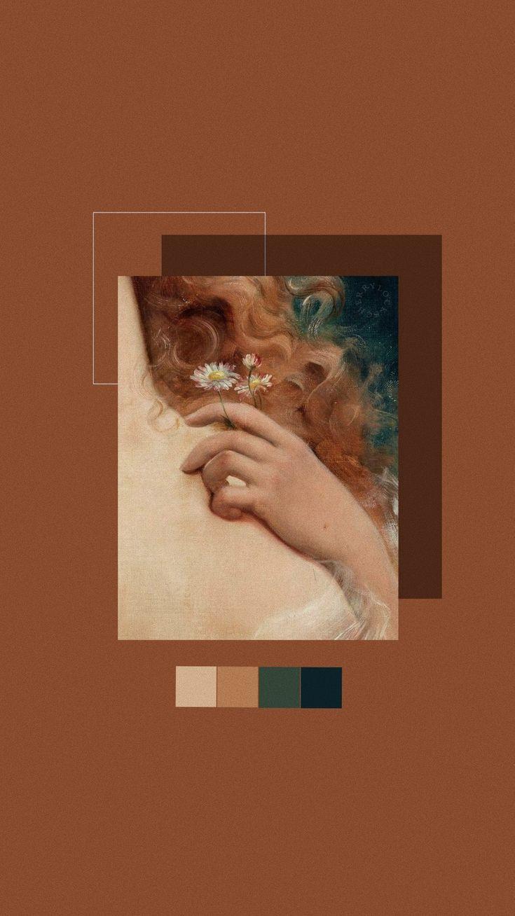 735x1308 Brown Aesthetic Wallpaper