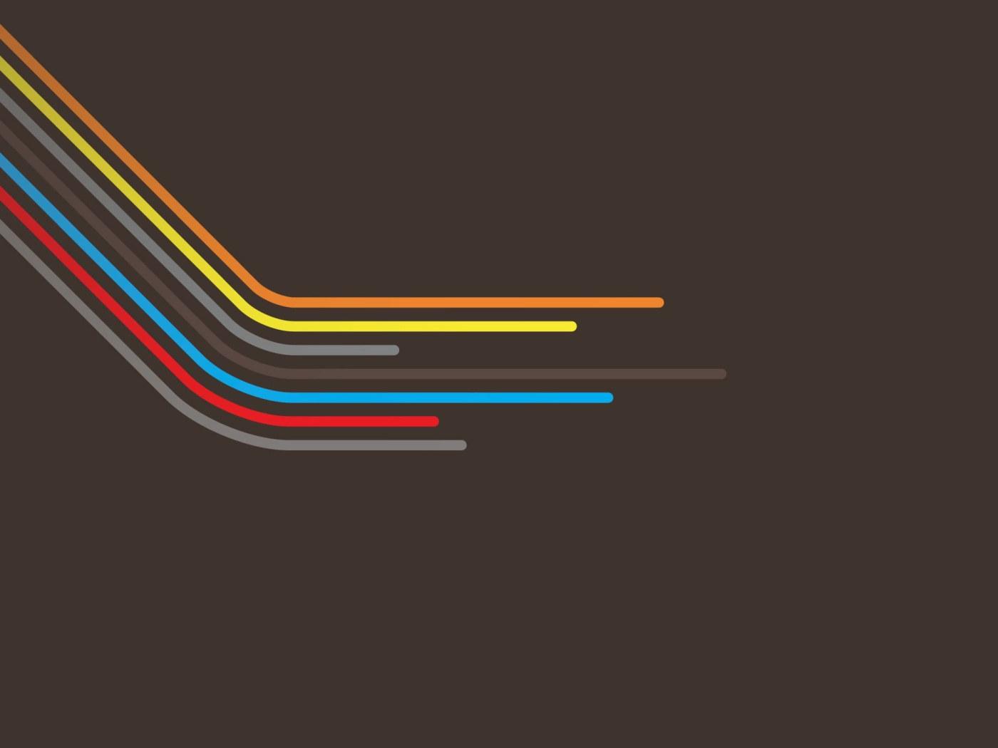1400x1050 Multicolored wallpaper, abstract, simple, minimalism, lines, brown background • Wallpaper For You HD Wallpaper For Desktop & Mobile