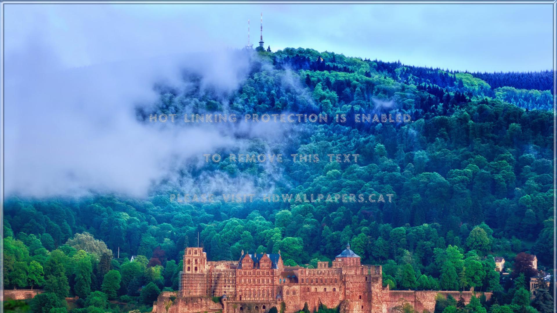 1920x1080 famous heidelberg castle in germany ruins