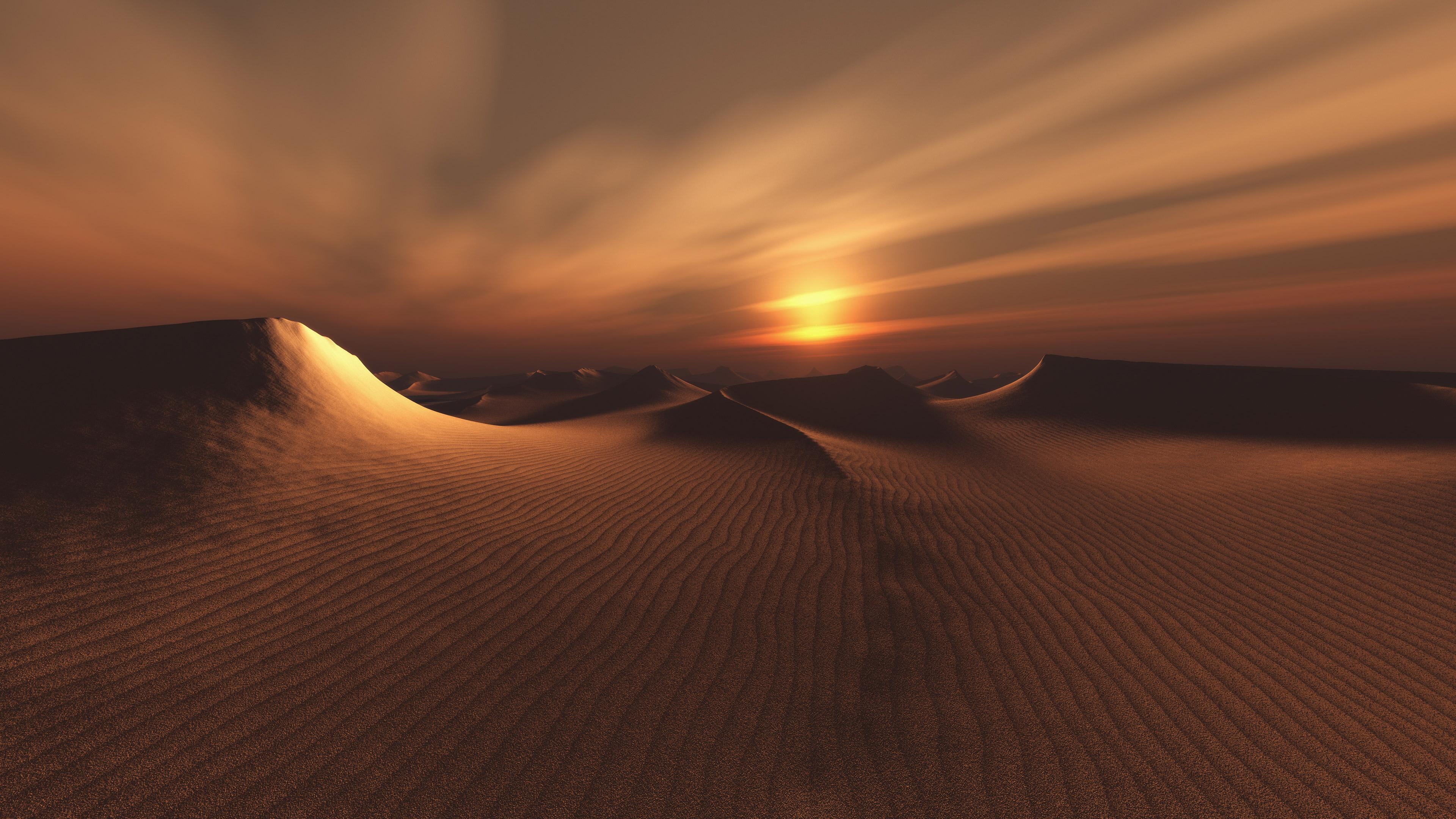3840x2160 Desert Dark, HD Nature, 4k Wallpaper, Image, Background, Photo and Picture
