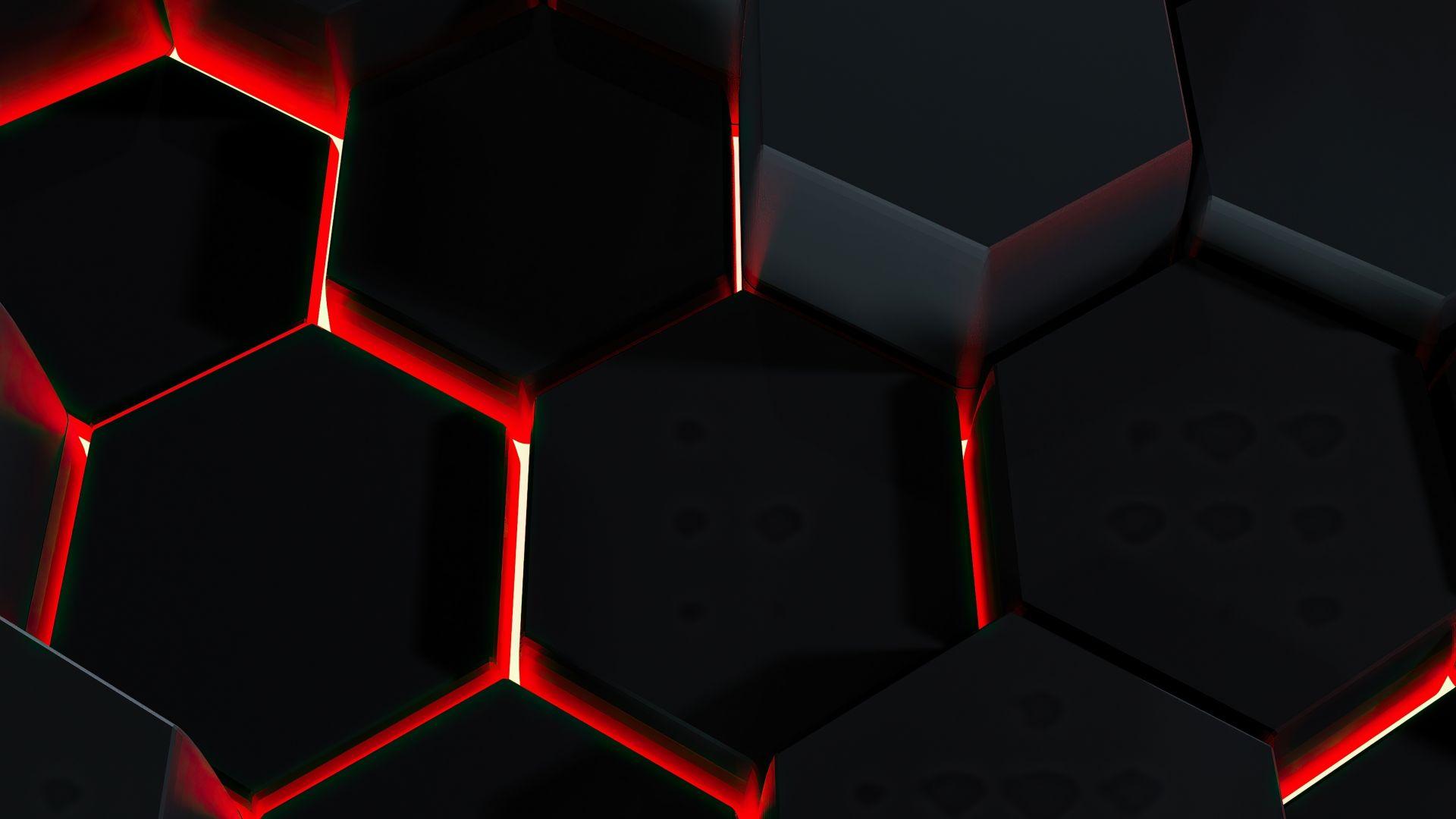 1920x1080 Desktop wallpaper lava glow, polygons, glowing edge, abstract, dark, HD image, picture, background, 870fc6