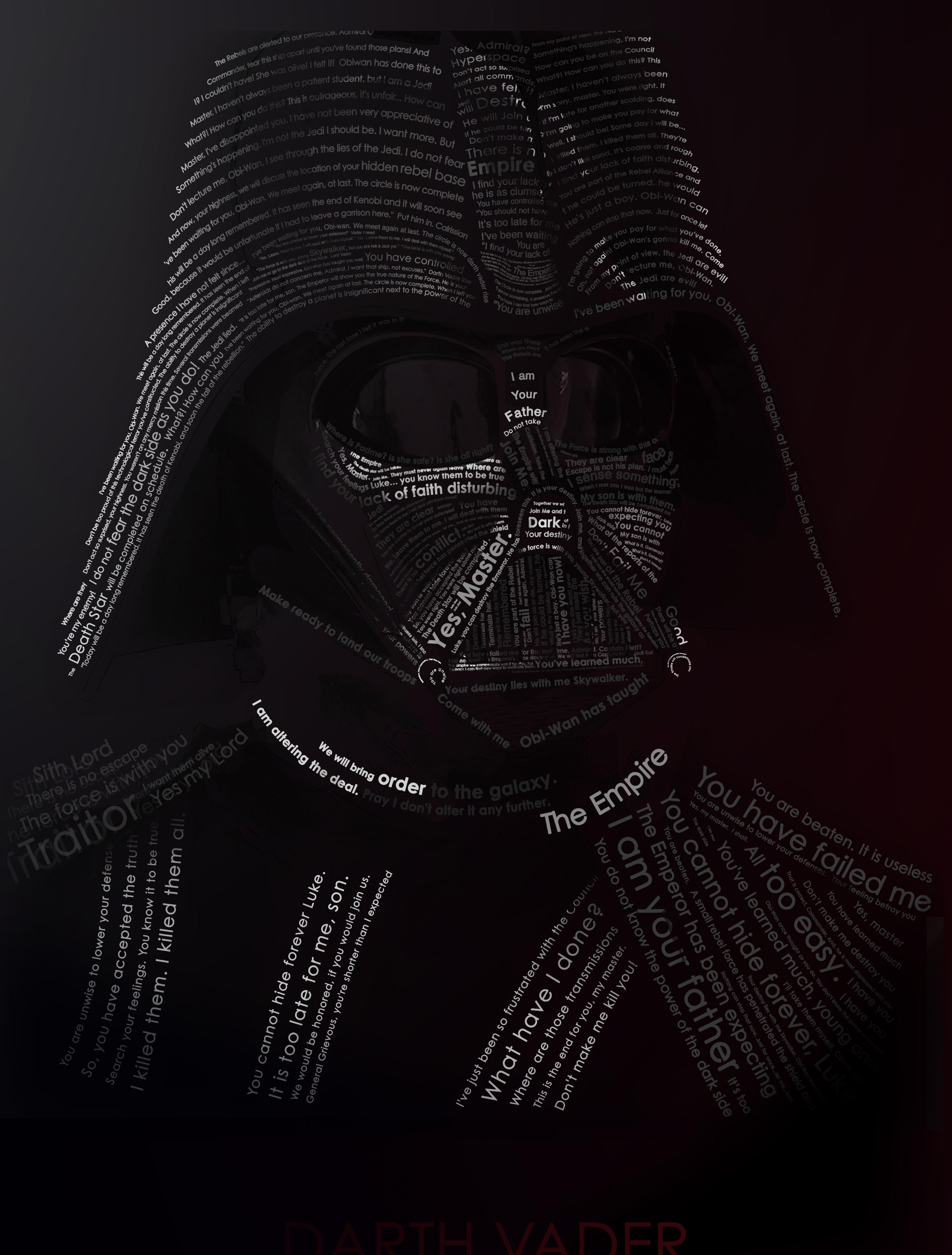 3827x5046 star wars movies darth vader typography typographic portrait 3827x5046 wallpaper