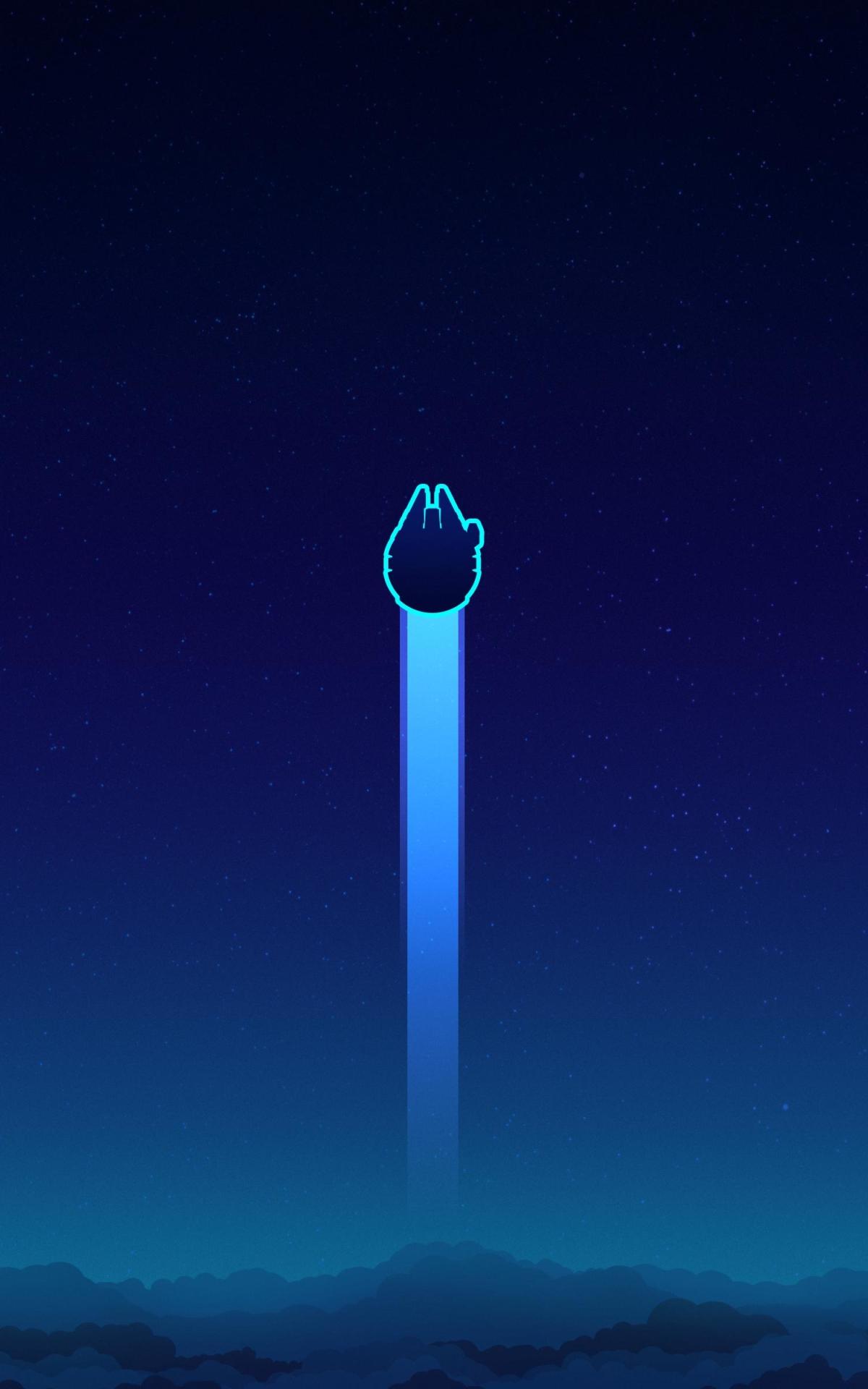 1200x1920 Star Wars Falcon Minimal 1200x1920 Resolution Wallpaper, HD Minimalist 4K Wallpaper, Image, Photo and Background